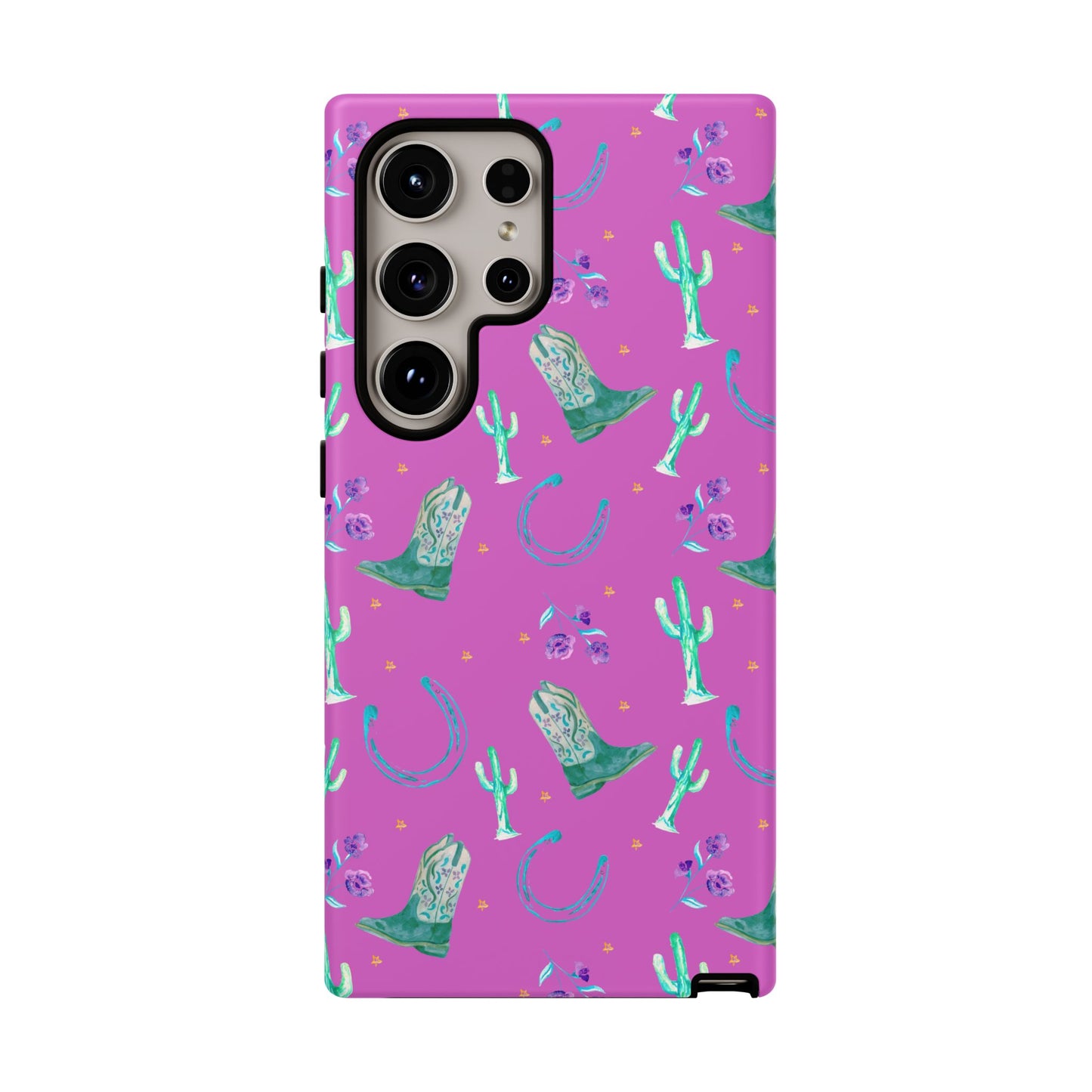 Lucky Boots in Pink Tough Phone Case