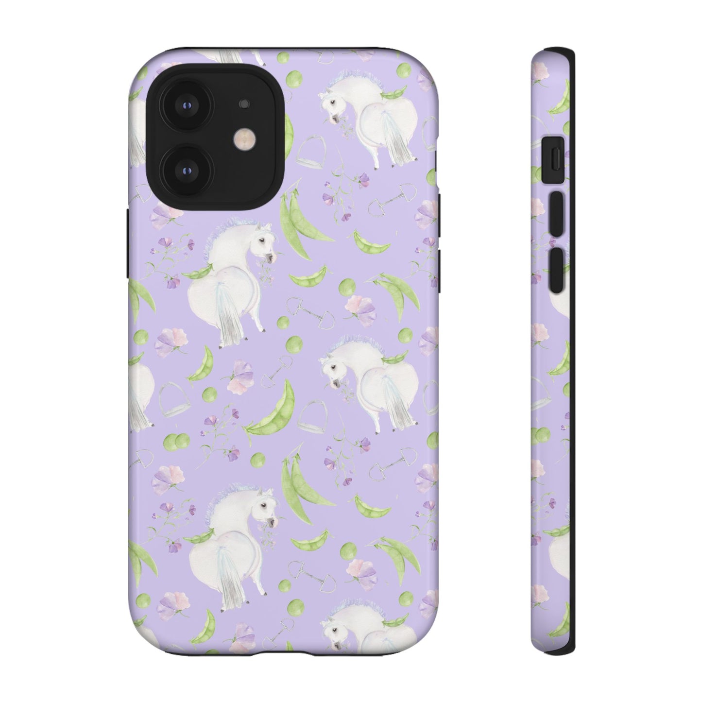 Adorable Pea Pod Lavendar   Tough Phone Cases
