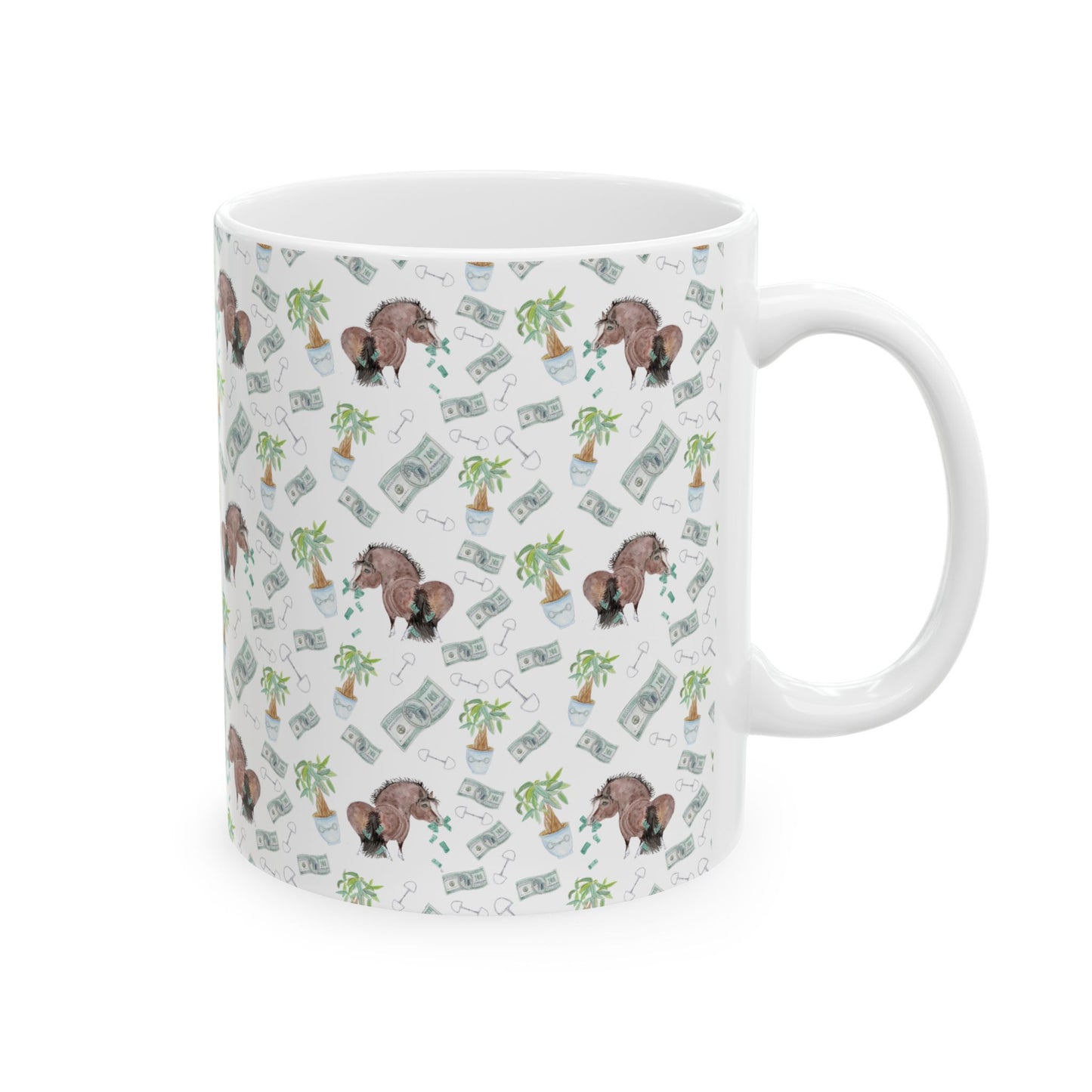 Mug - Adorable Little Money Bags Pony Print