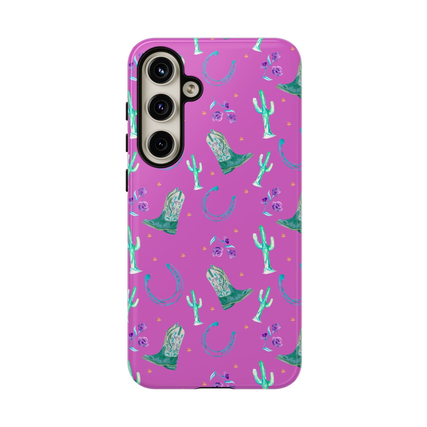 Lucky Boots in Pink Tough Phone Case