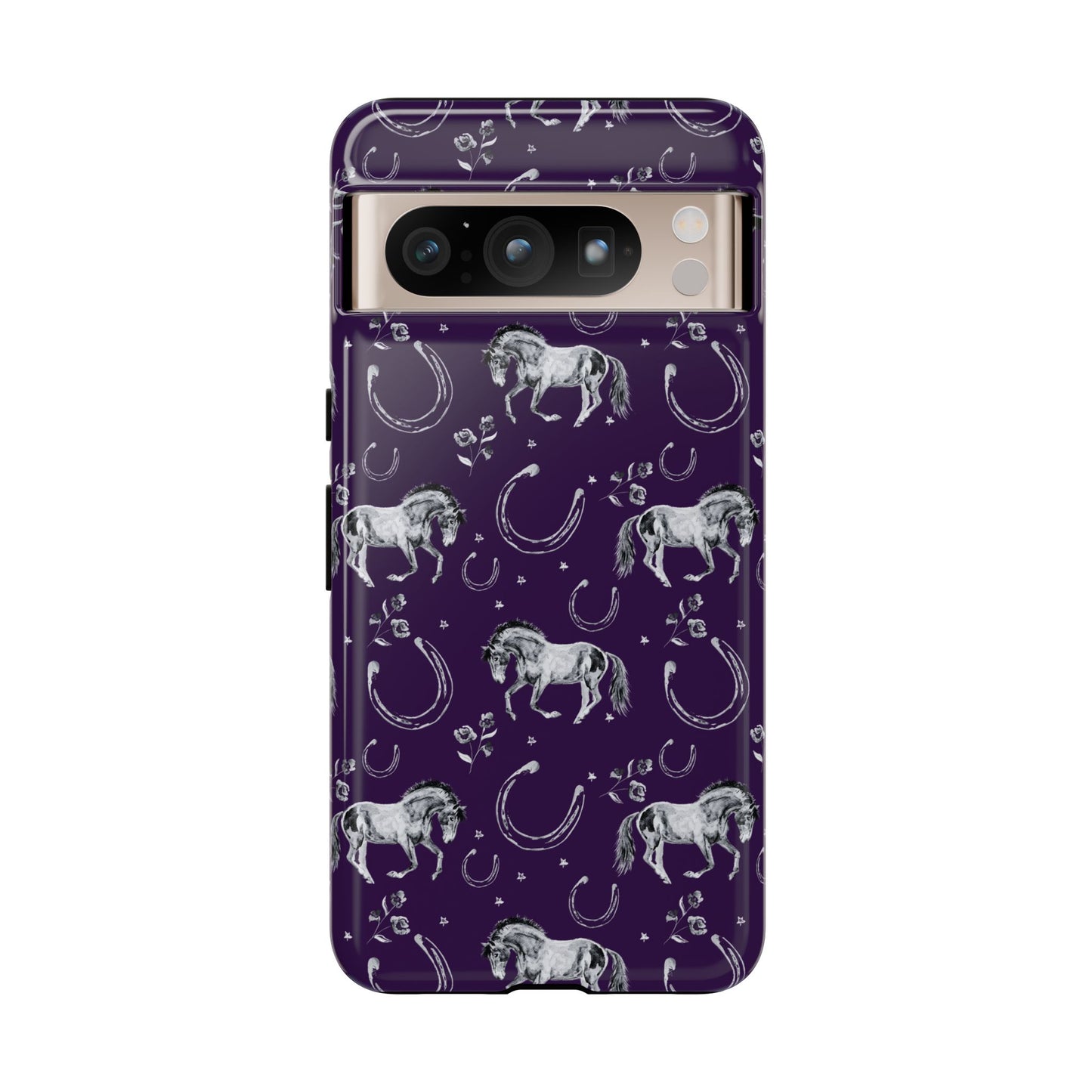 Lucky Mustang in Dark Purple Tough Phone Case