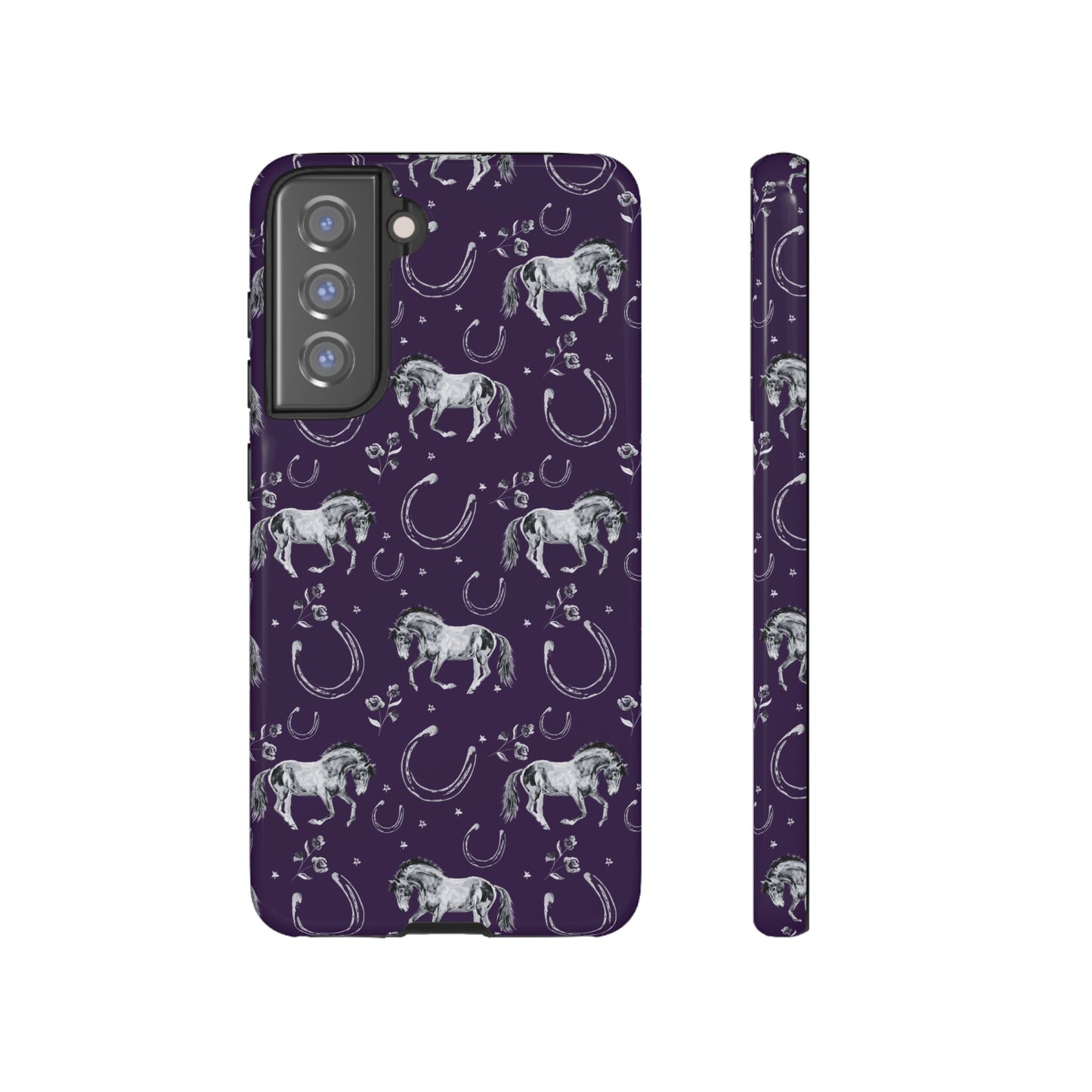 Lucky Mustang in Dark Purple Tough Phone Case