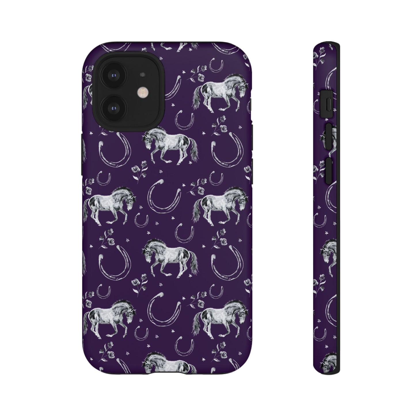 Lucky Mustang in Dark Purple Tough Phone Case