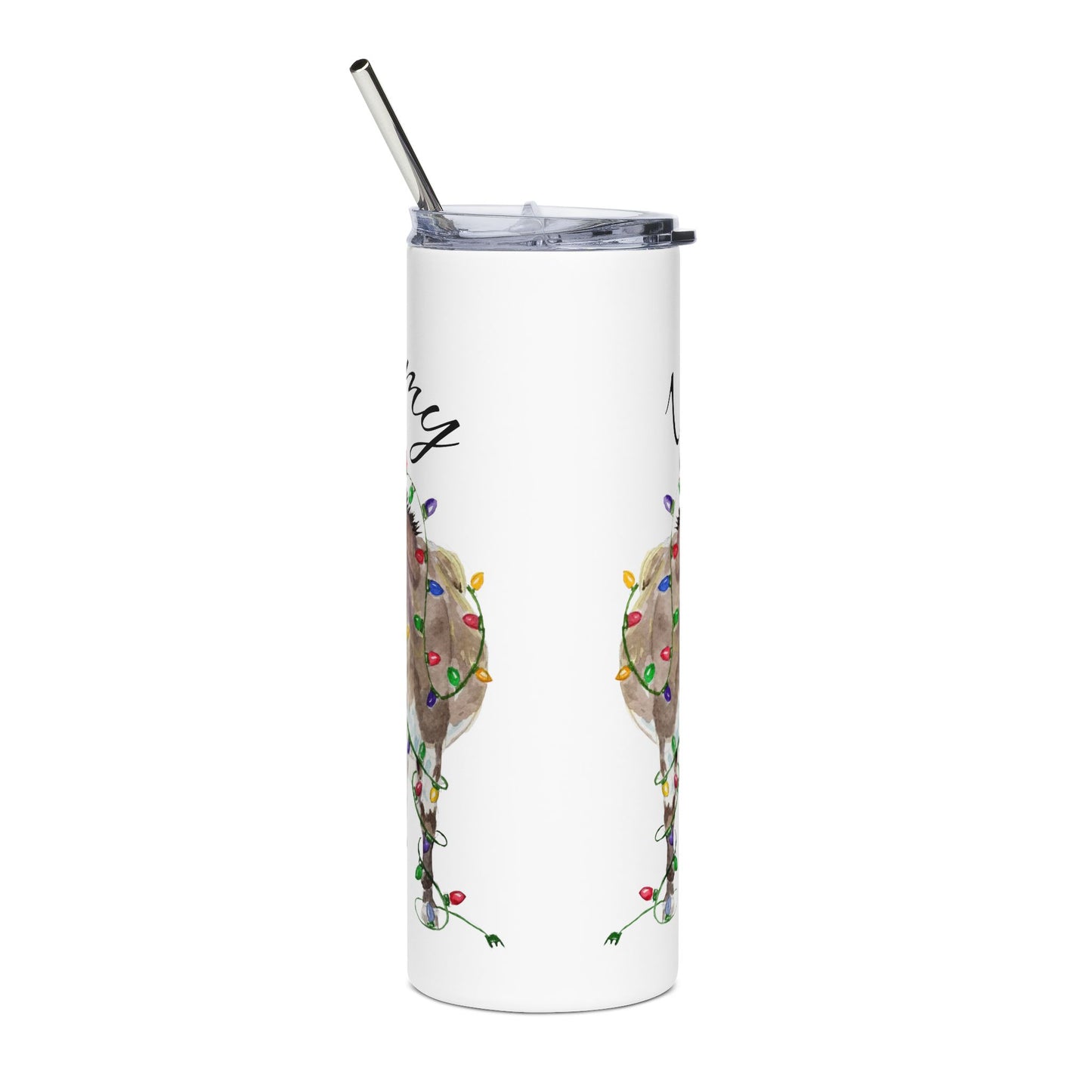 You Light Up My Christmas — Donkey Stainless Steel Tumbler (20 oz)