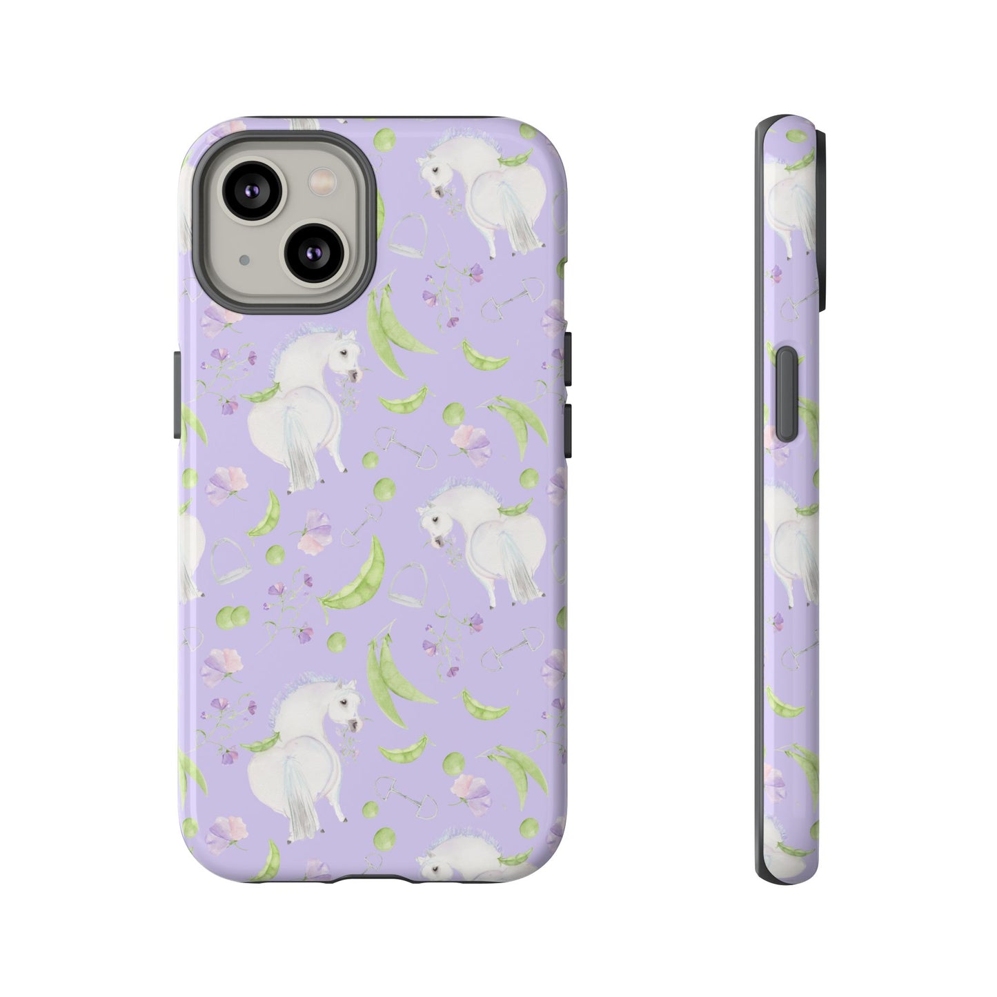 Adorable Pea Pod Lavendar   Tough Phone Cases