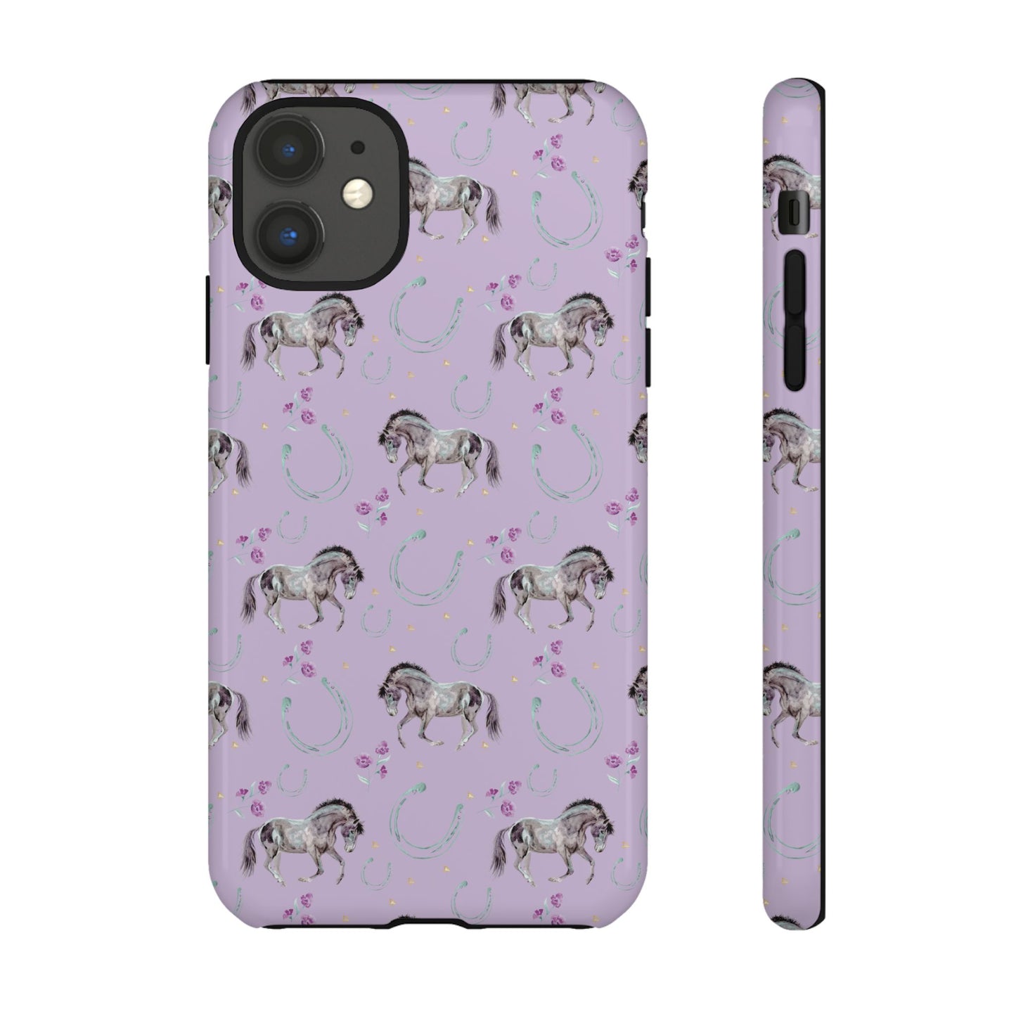 Lucky Mustangs in Lavender Tough Phone Case