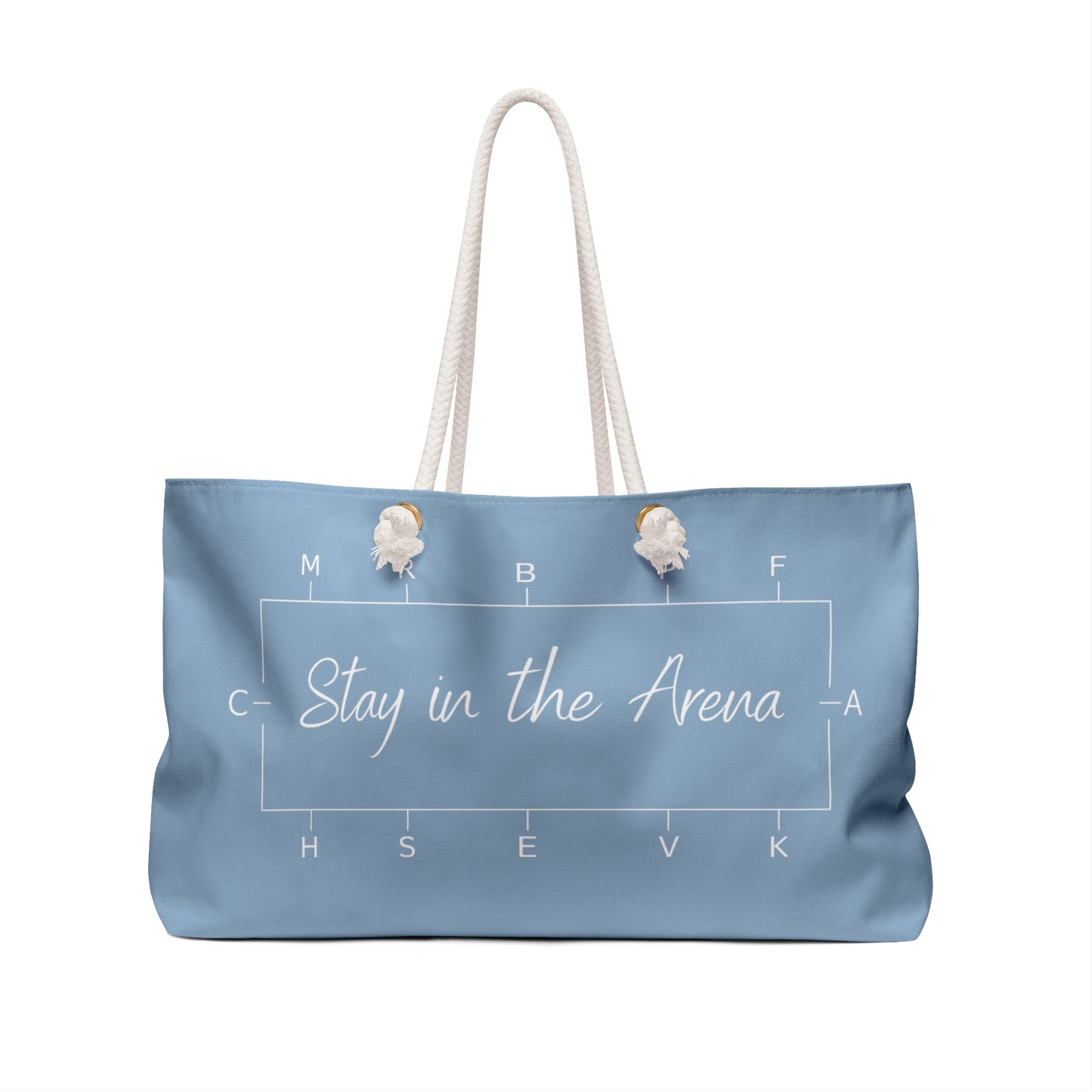 Stay in the Arena Weekender Bag- dusty blue