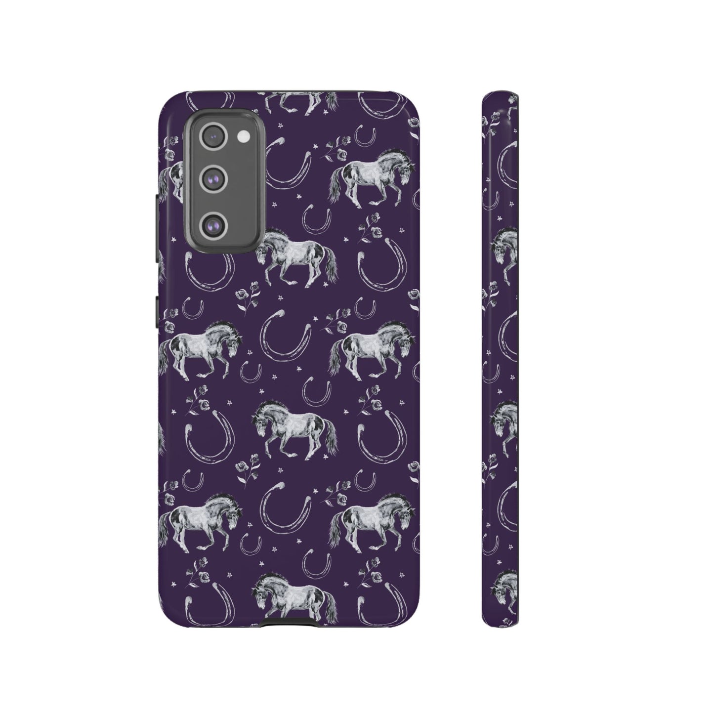 Lucky Mustang in Dark Purple Tough Phone Case