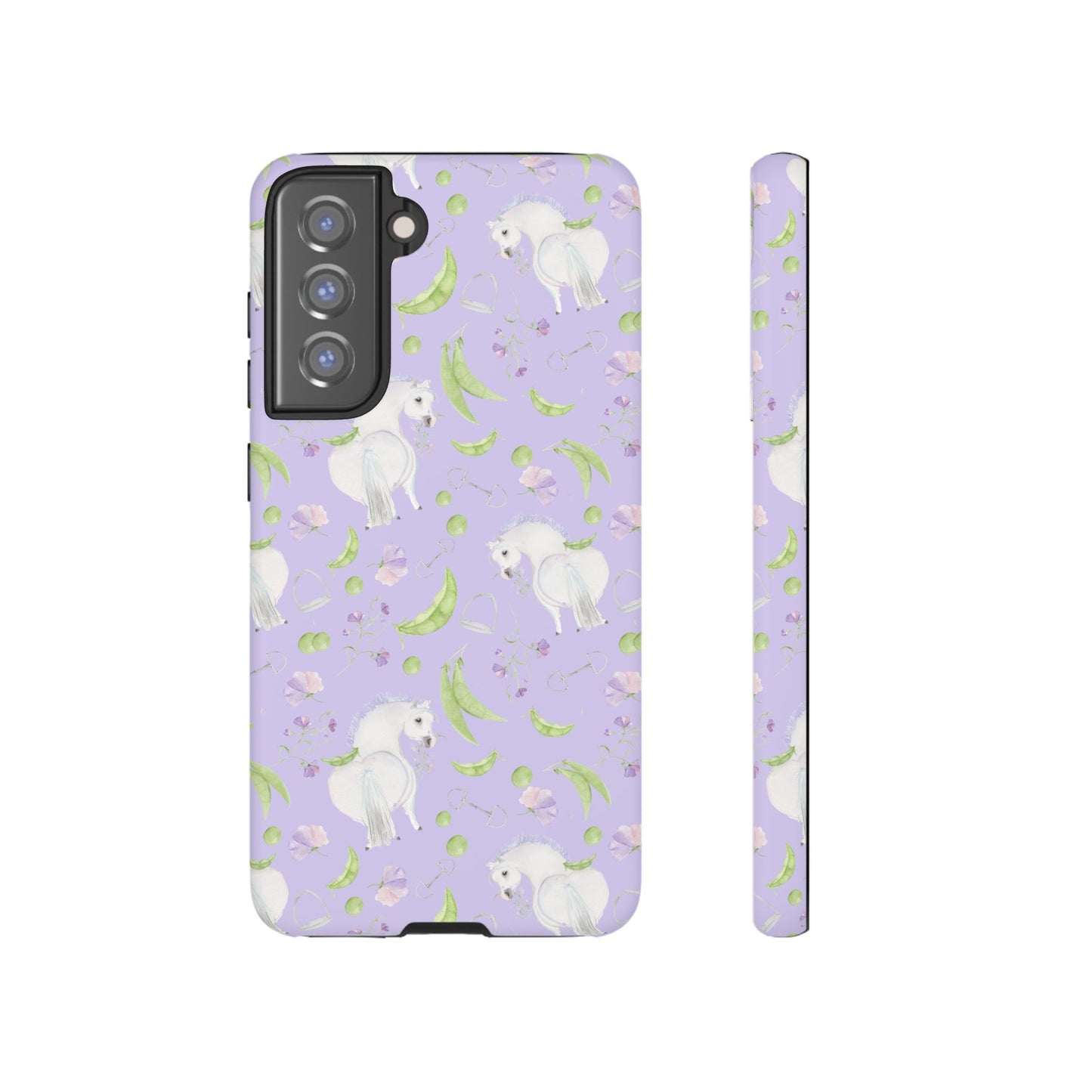 Adorable Pea Pod Lavendar   Tough Phone Cases