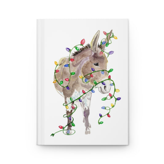 You Light Up My Christmas — Donkey Watercolor Journal