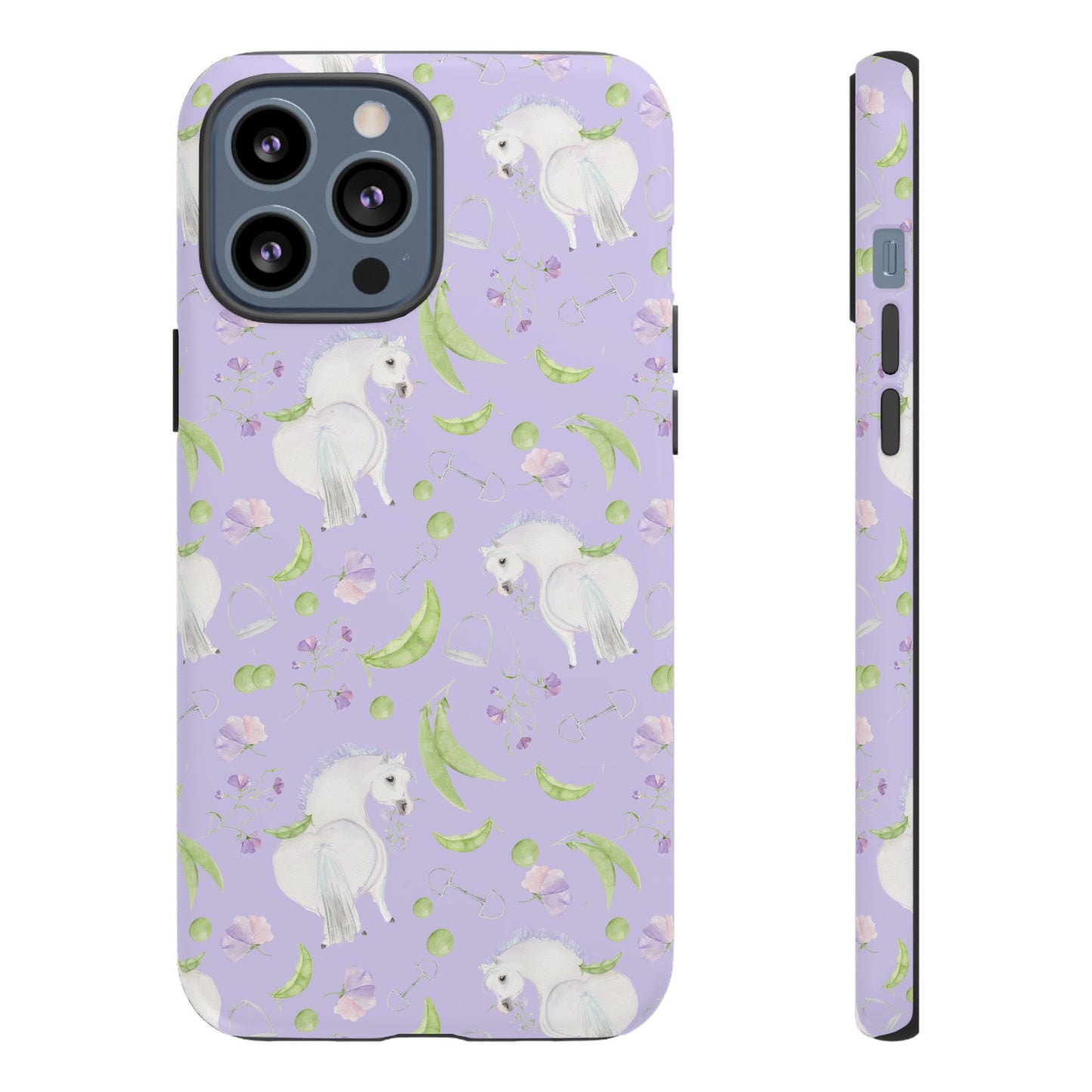 Adorable Pea Pod Lavendar   Tough Phone Cases