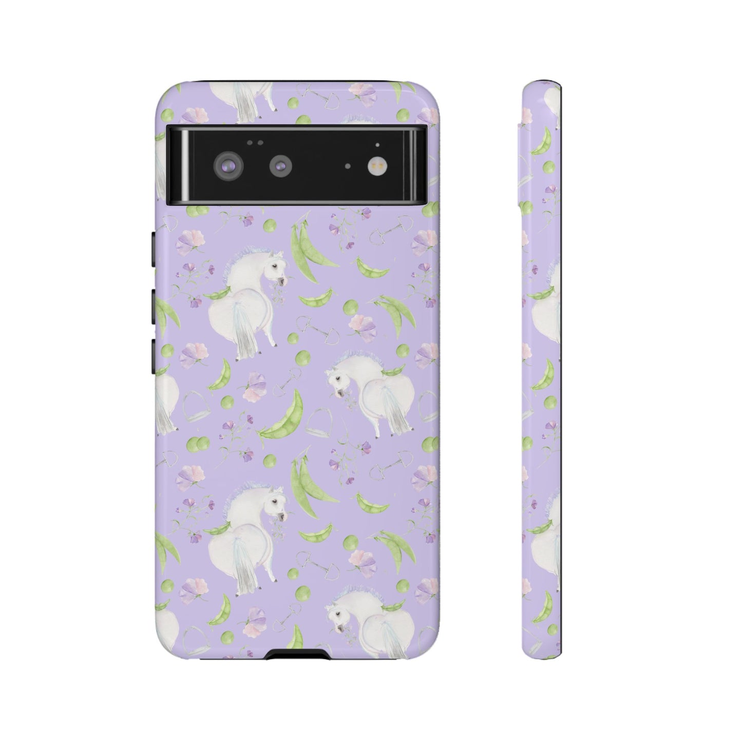 Adorable Pea Pod Lavendar   Tough Phone Cases
