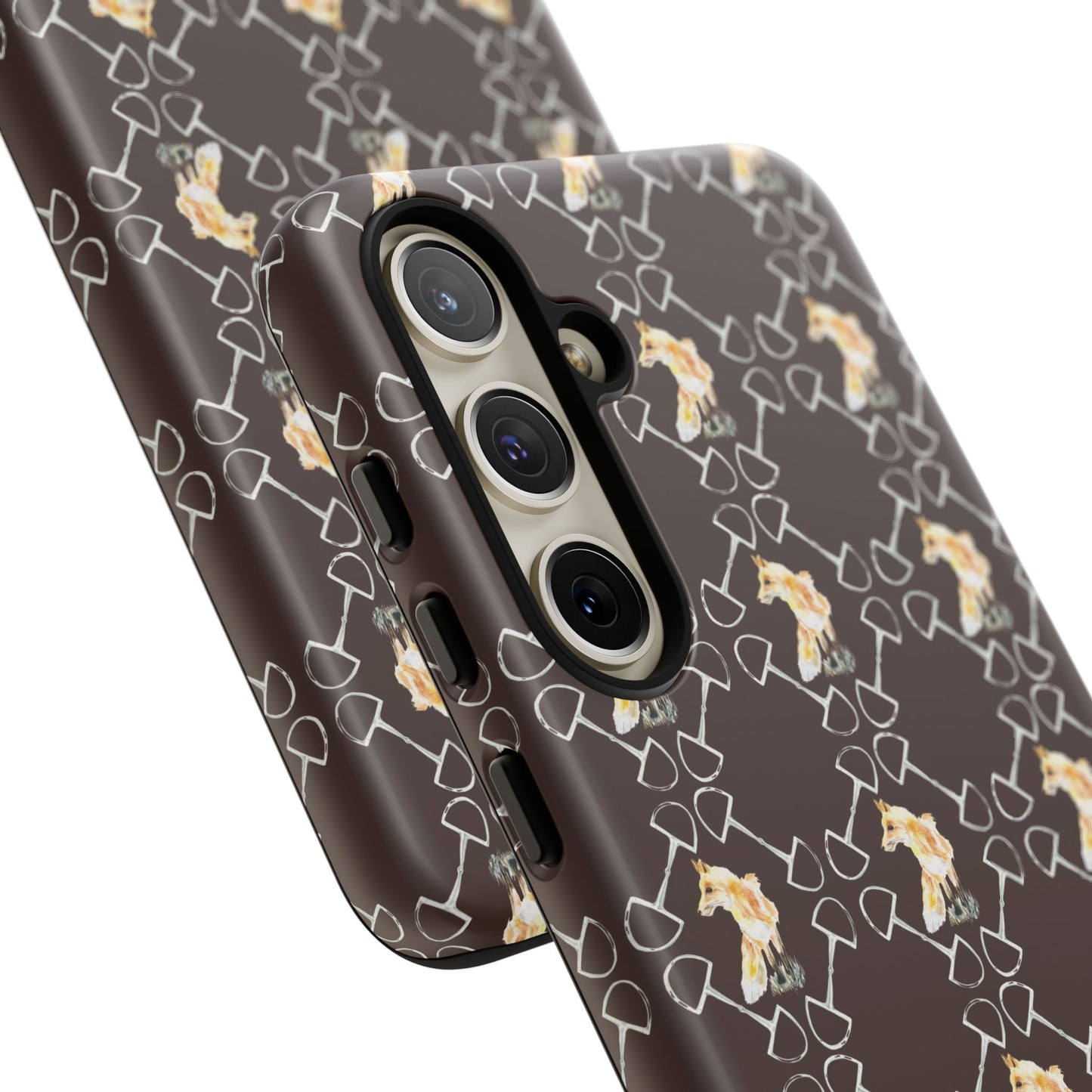 Spring Foxes and Bits in Hazelnut Tough Phone Case