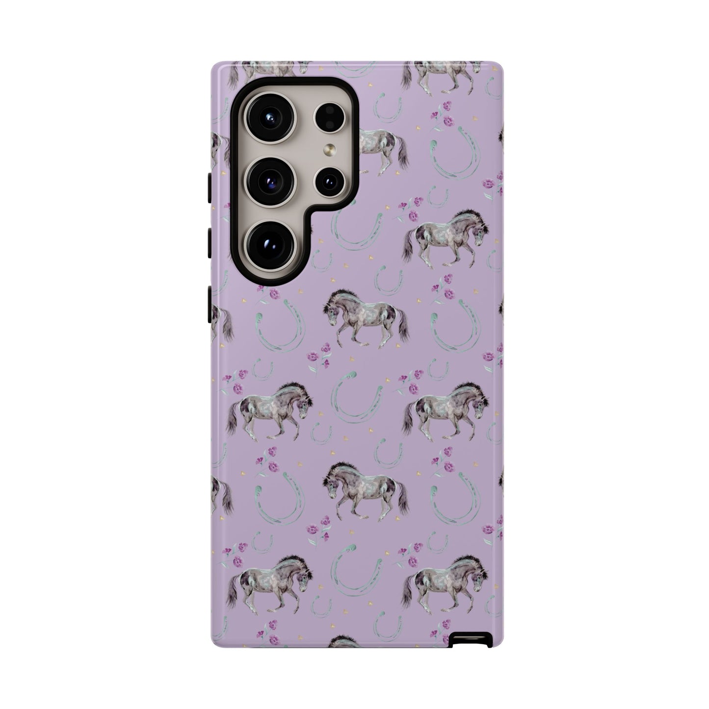 Lucky Mustangs in Lavender Tough Phone Case