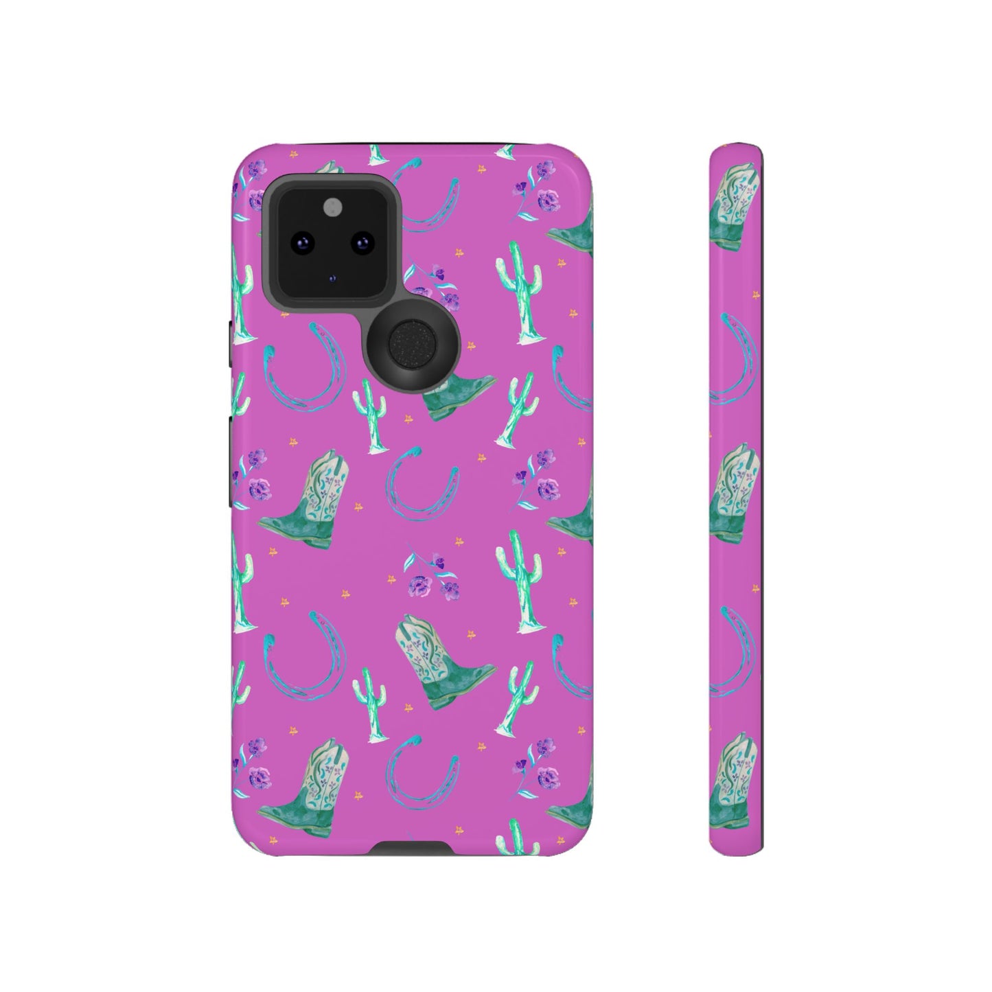 Lucky Boots in Pink Tough Phone Case