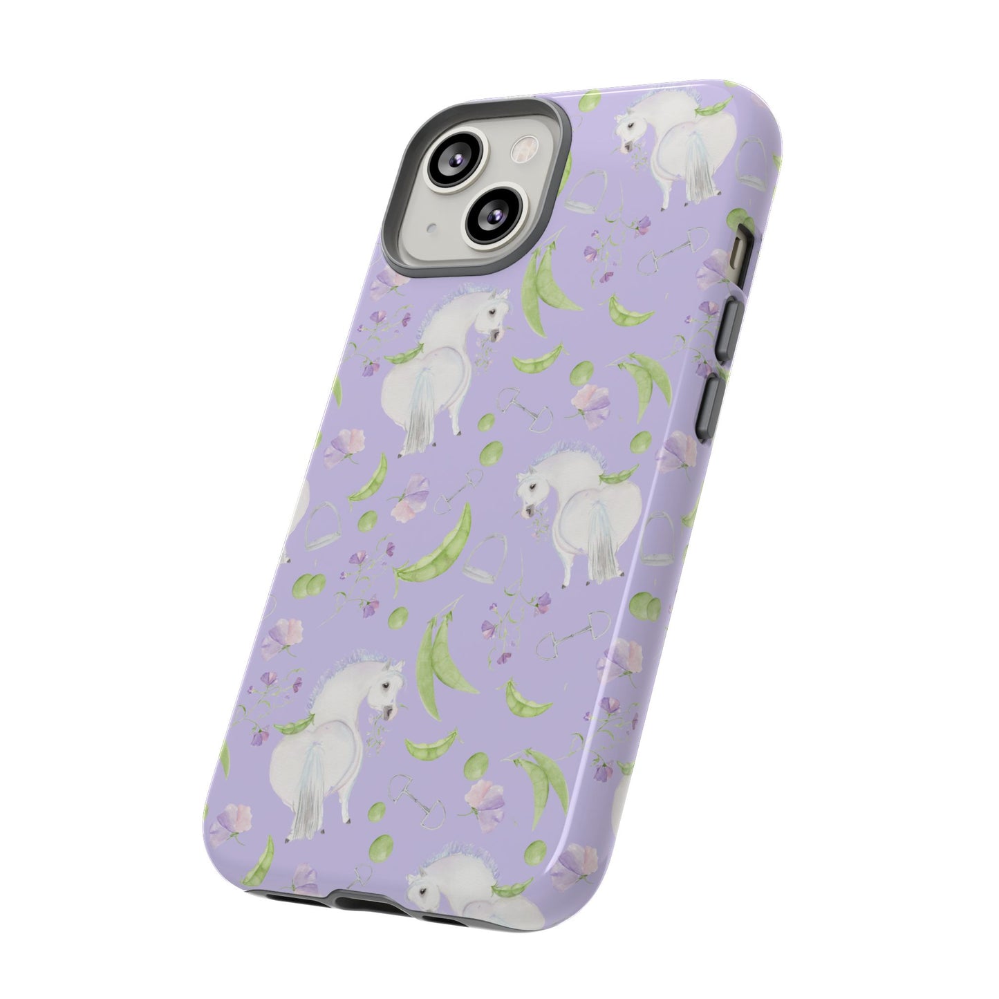 Adorable Pea Pod Lavendar   Tough Phone Cases