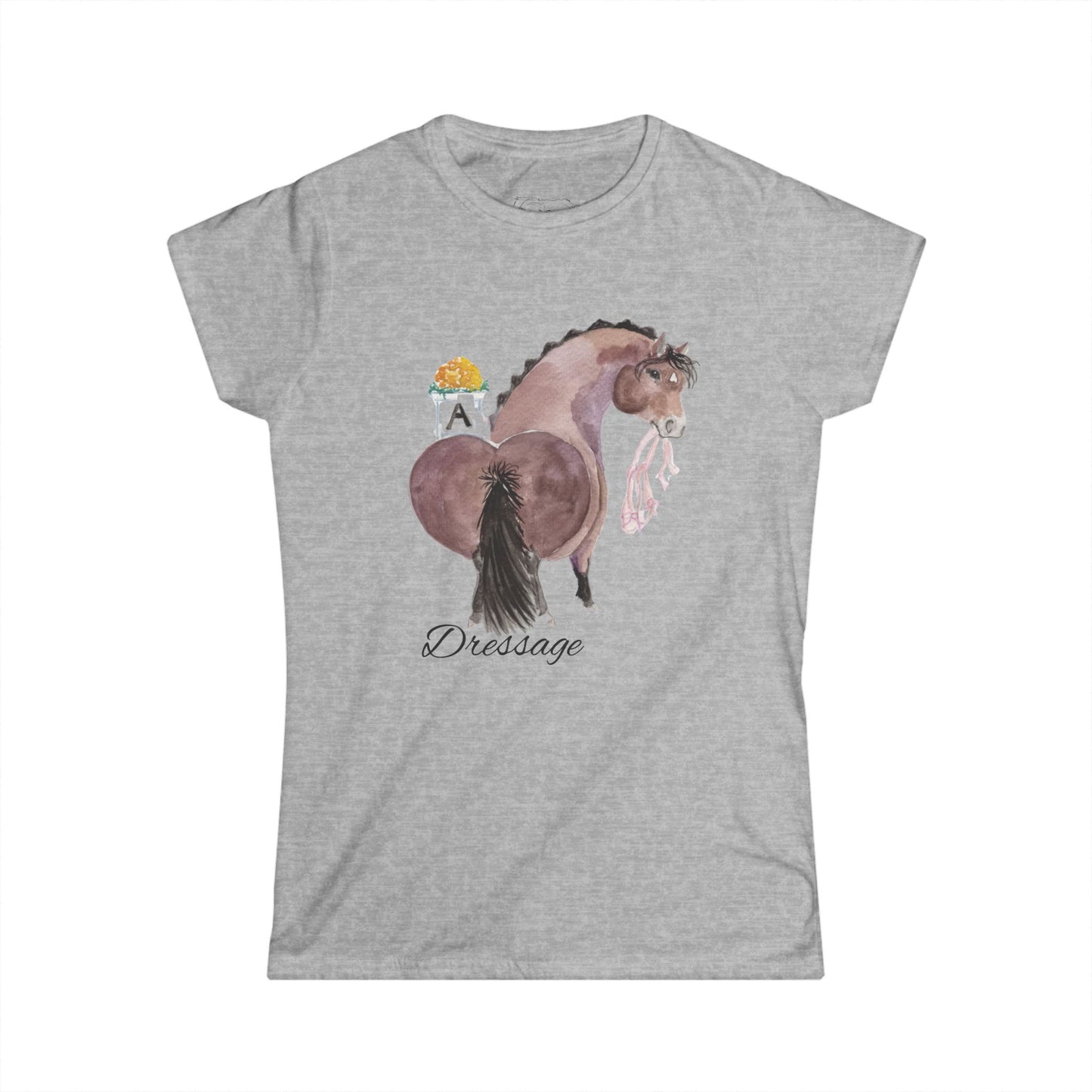 Women's Softstyle Tee- Adorable little Dressage