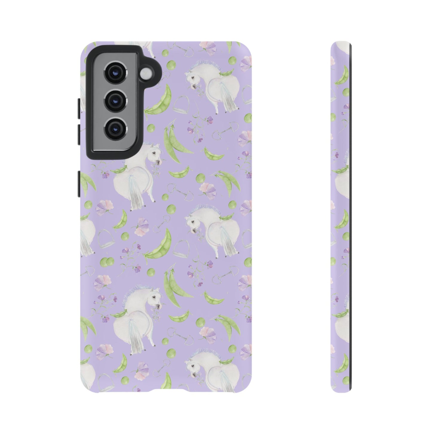 Adorable Pea Pod Lavendar   Tough Phone Cases