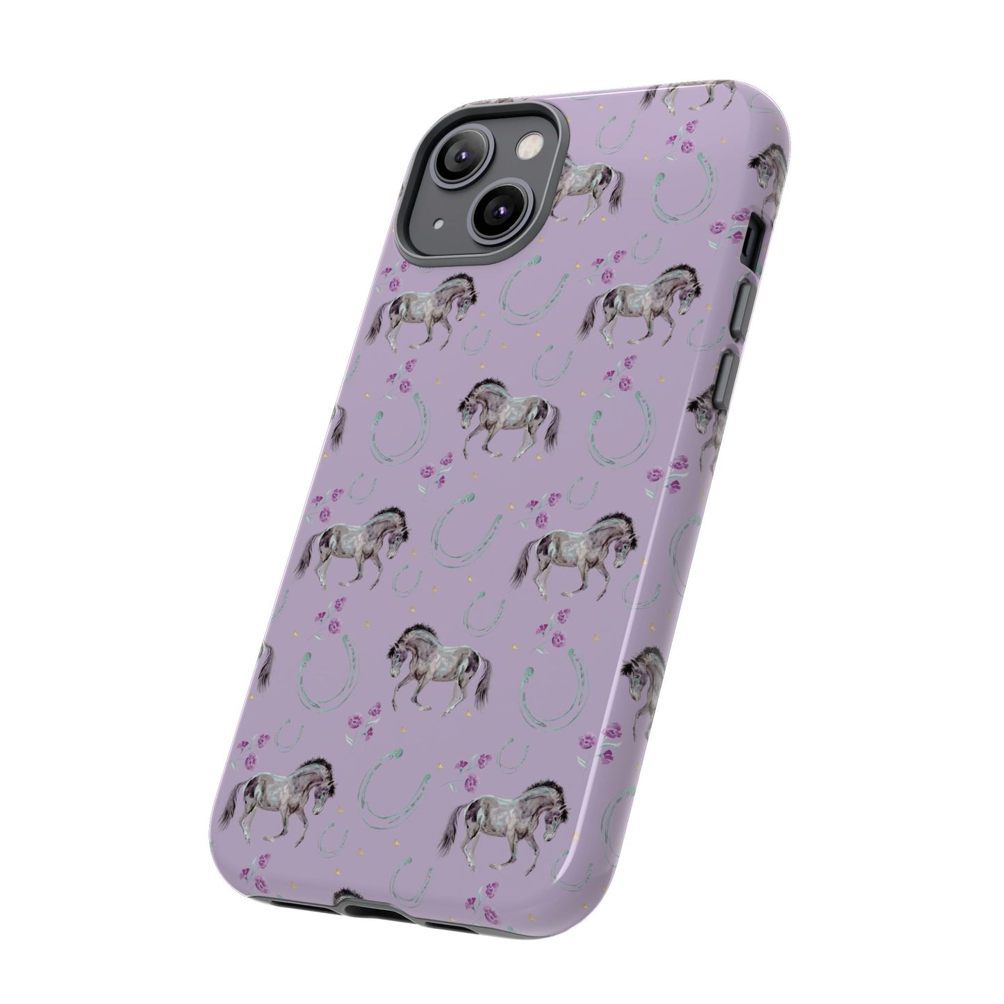 Lucky Mustangs in Lavender Tough Phone Case