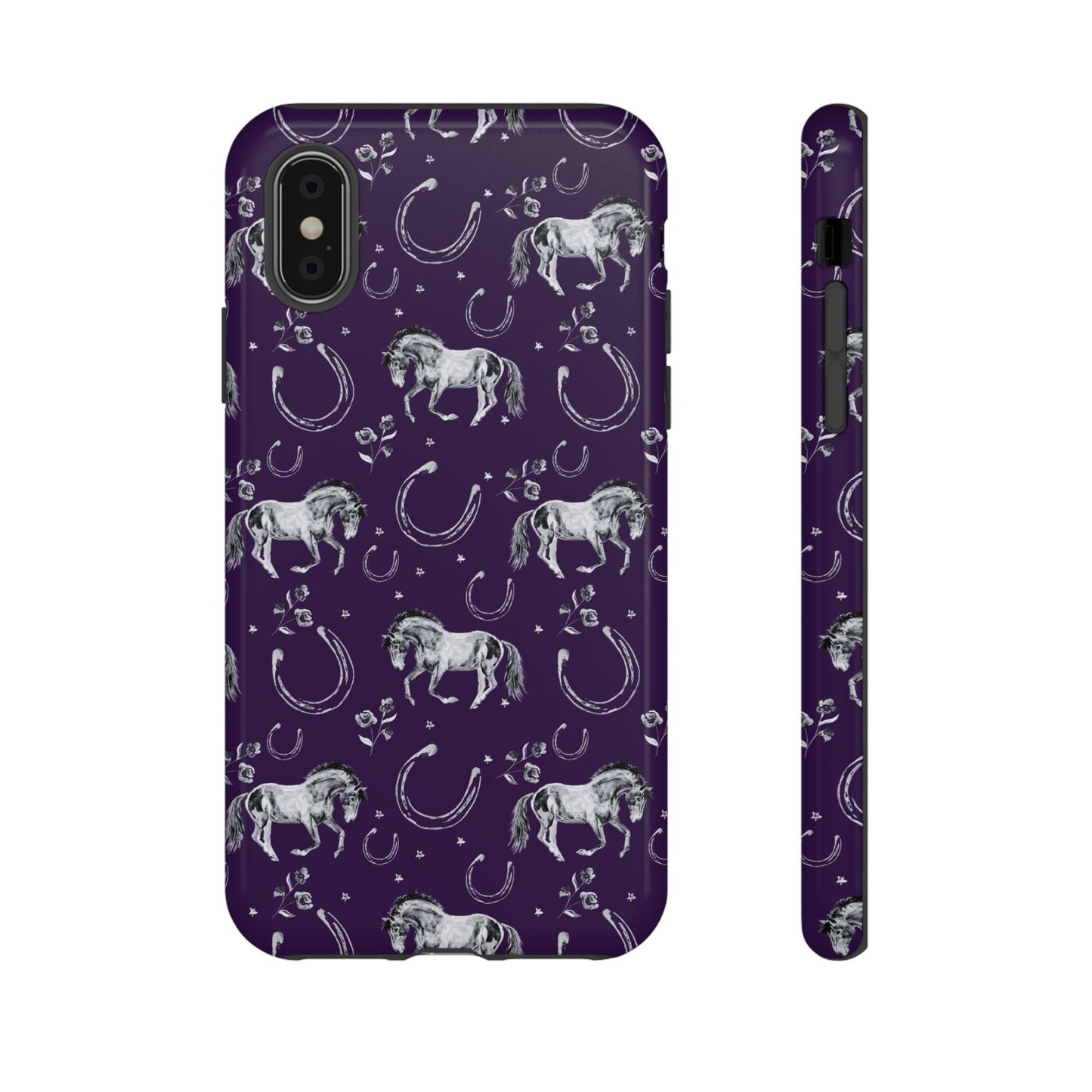 Lucky Mustang in Dark Purple Tough Phone Case