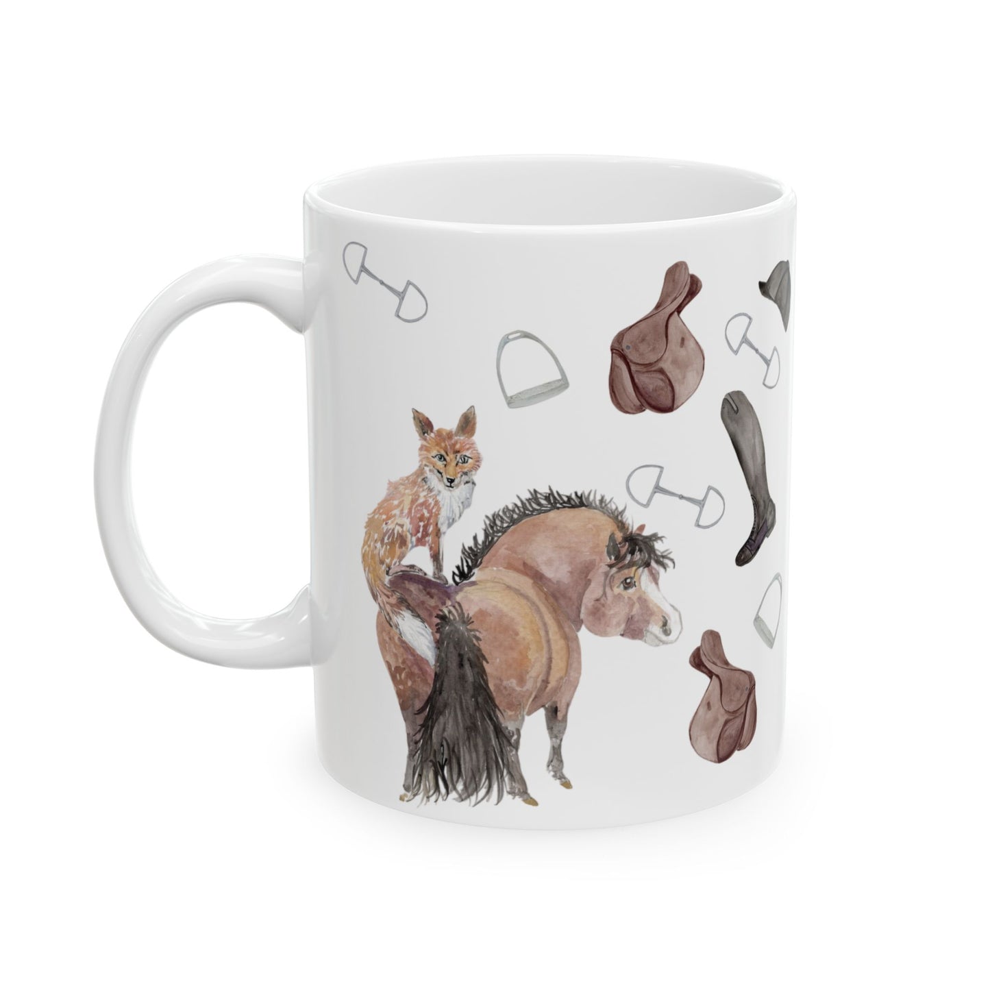 Adorable fox pony Watercolor-  Mug