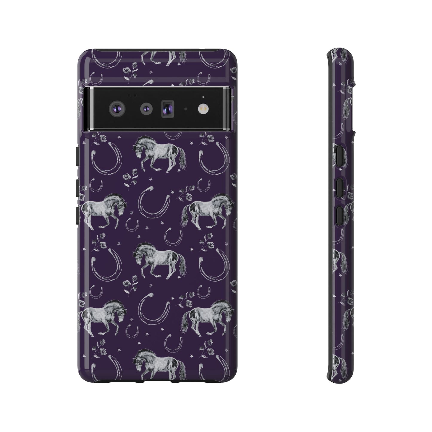 Lucky Mustang in Dark Purple Tough Phone Case