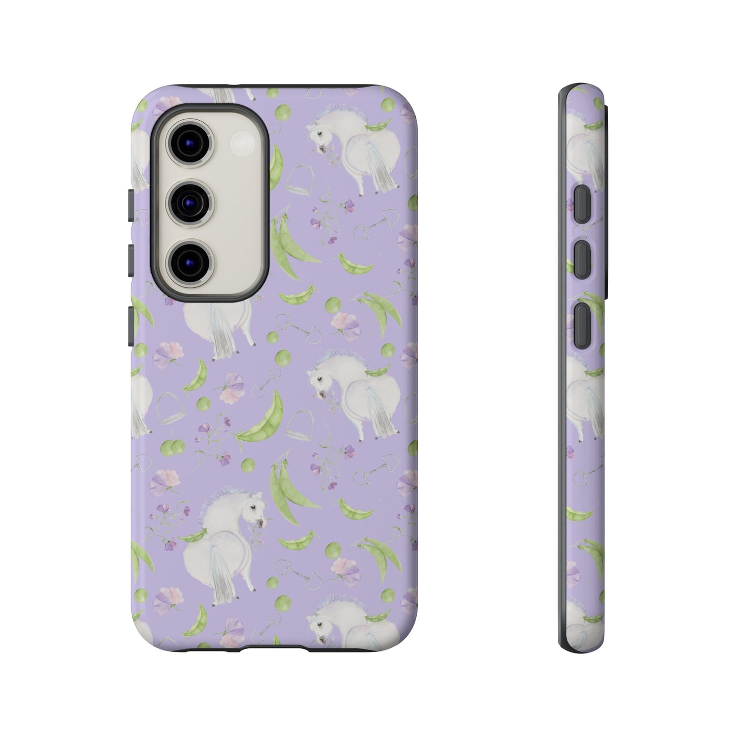 Adorable Pea Pod Lavendar   Tough Phone Cases