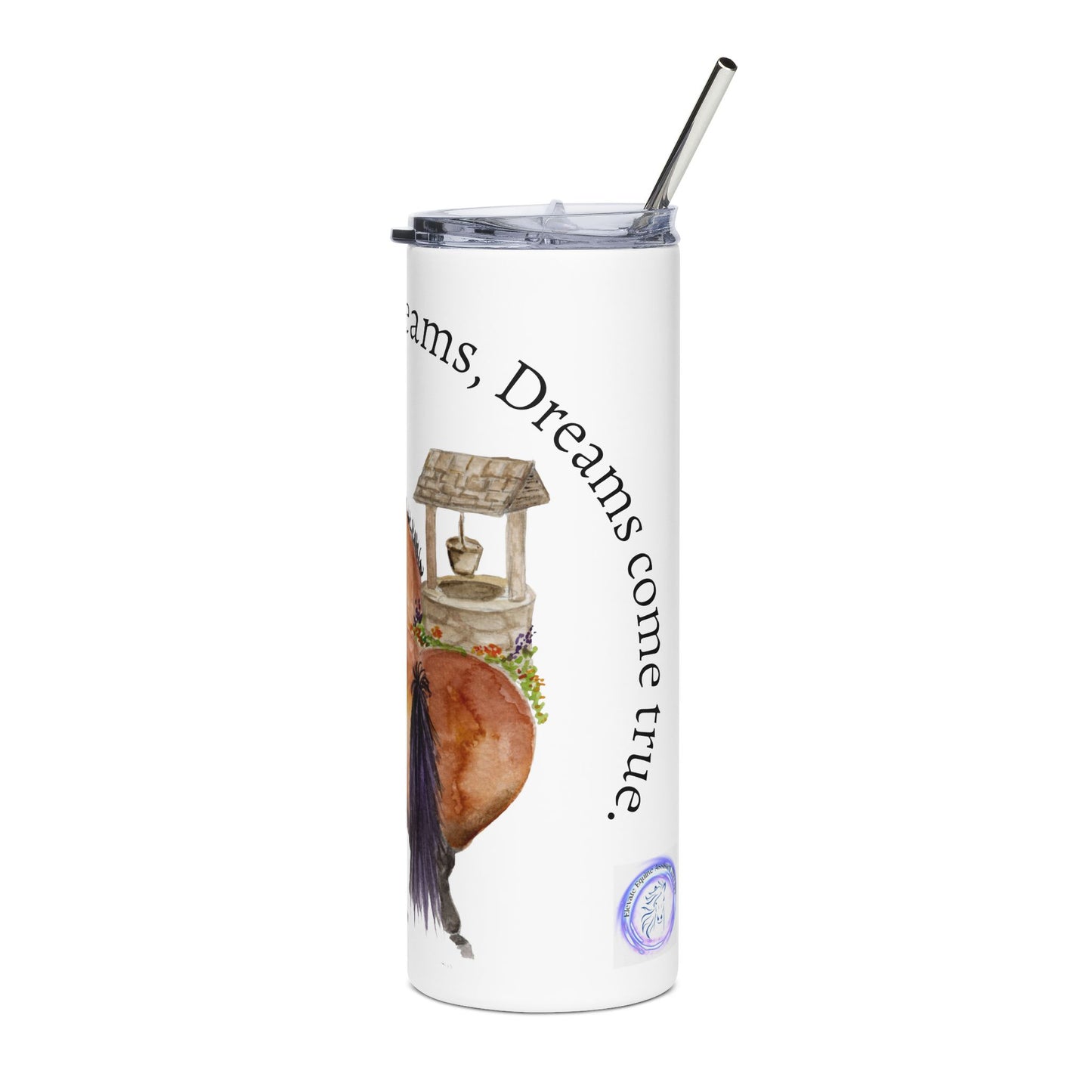 20oz Stainless Tumbler — Adorable Little Penny "Wishes become dreams, Dreams come true