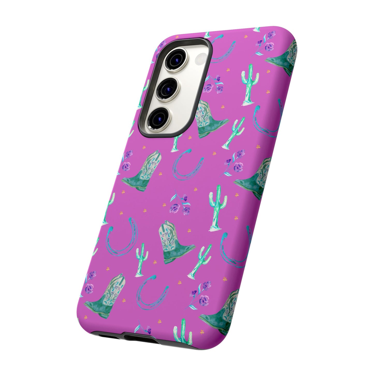 Lucky Boots in Pink Tough Phone Case