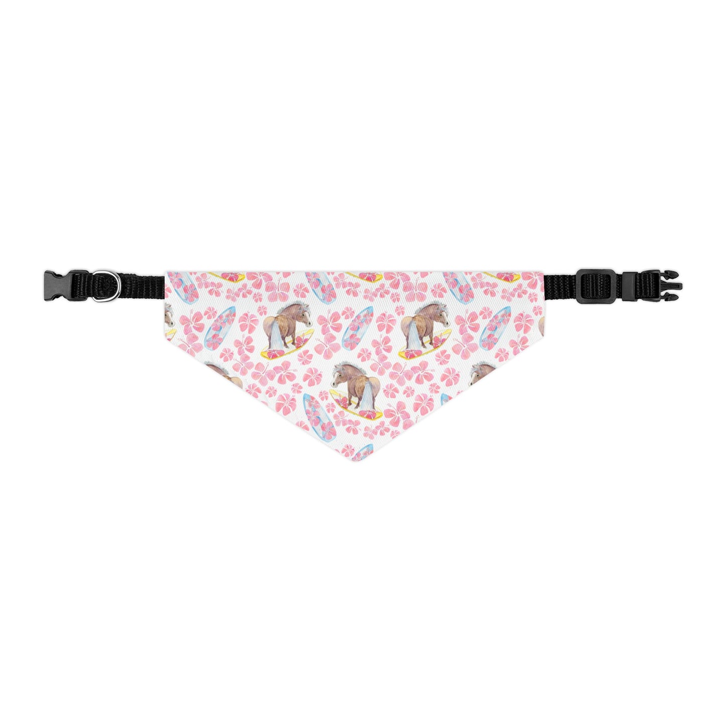 Adorable surfer print Pet Bandana Collar