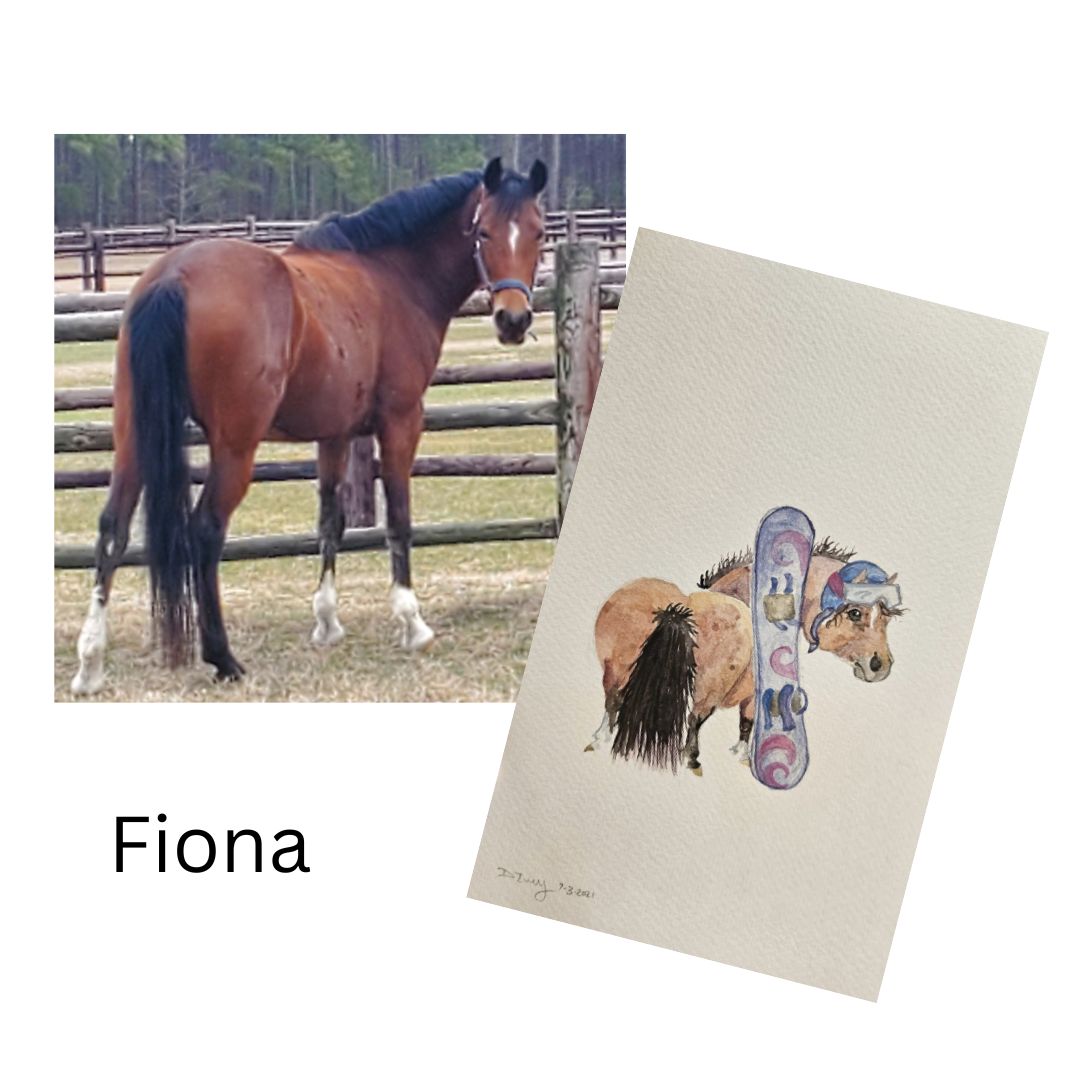 Custom Adorable Chubby Pony Portrait