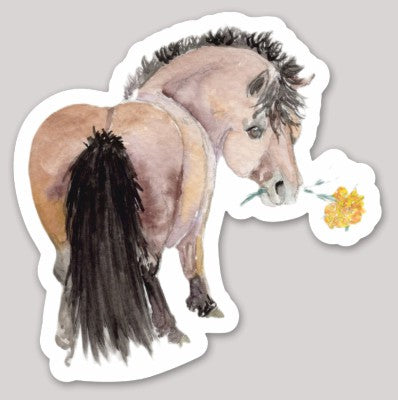 Adorable Chubby Ponies 3" Vinyl Stickers