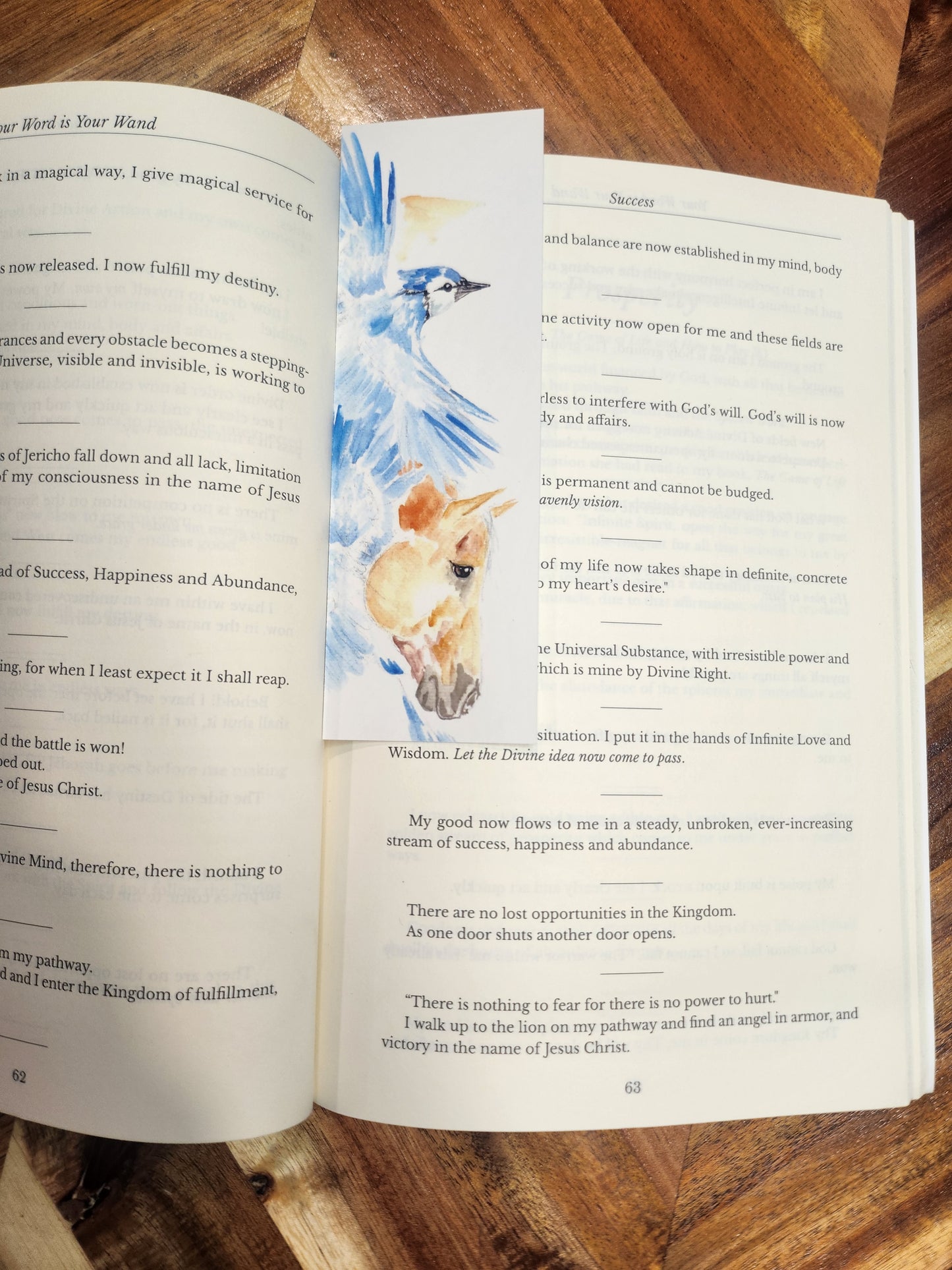 Bluejay bookmark