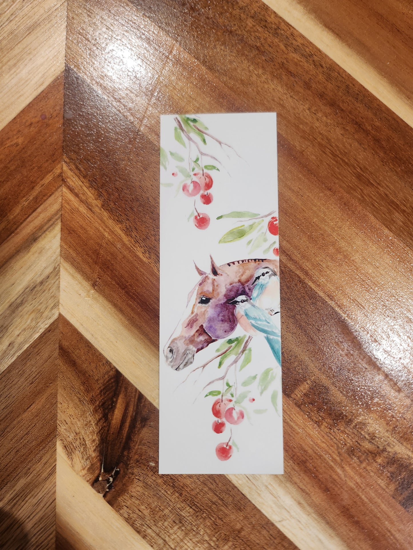 Cherry bookmark