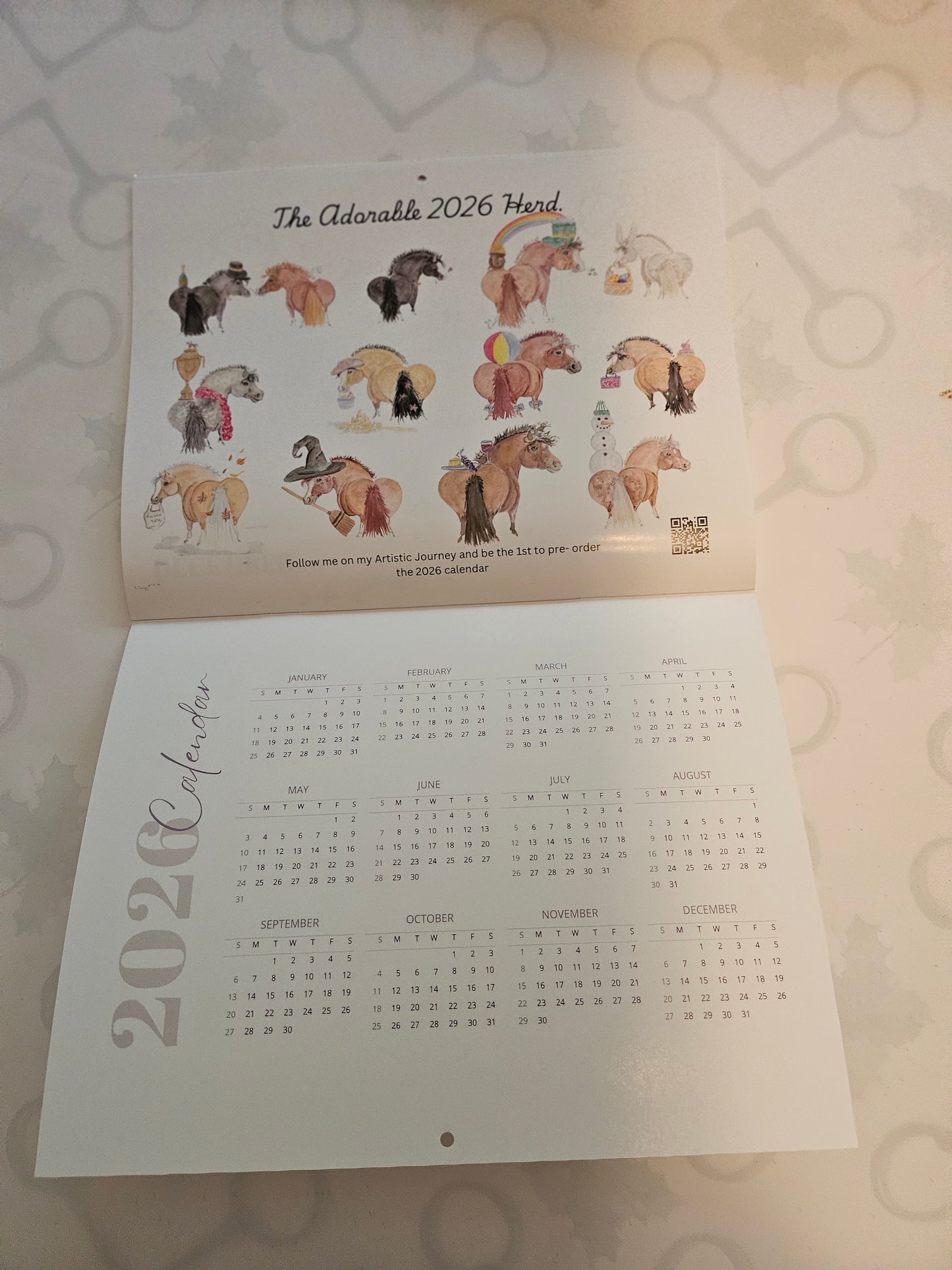 Adorable Ponies 2025 Calendar