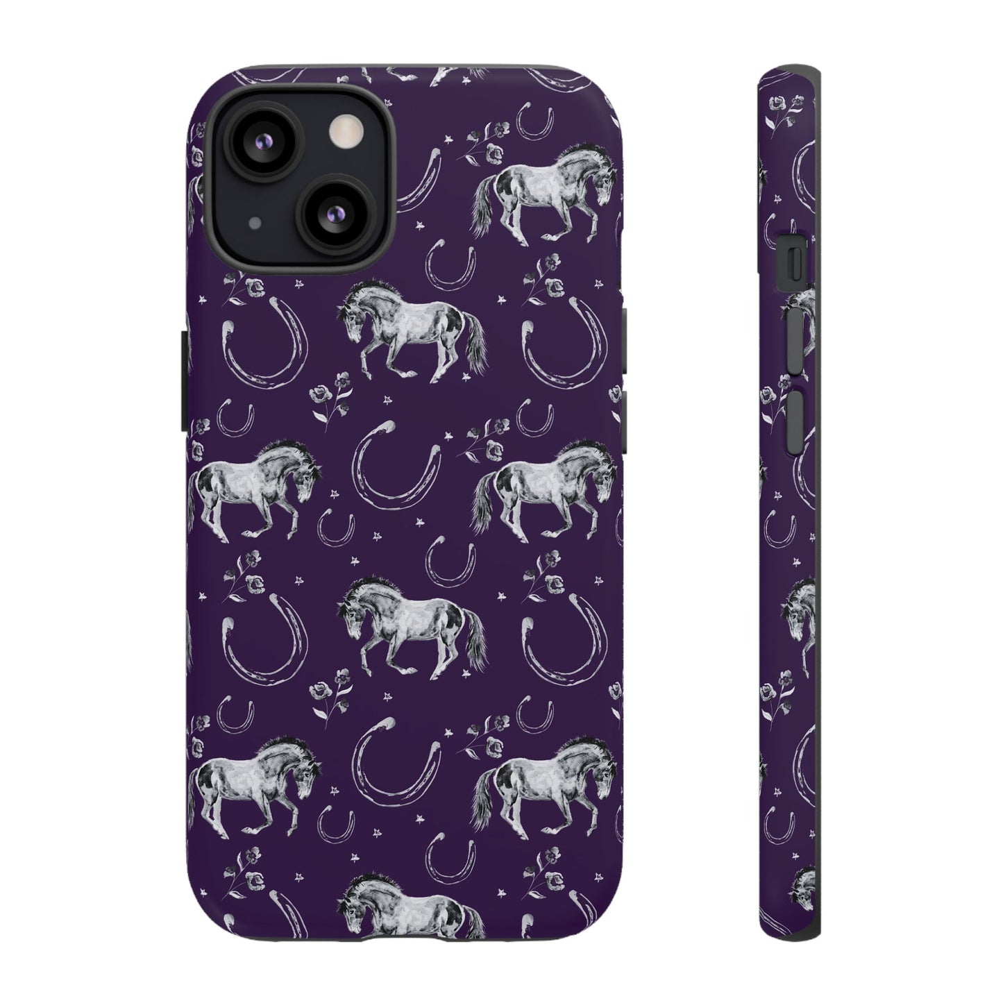 Lucky Mustang in Dark Purple Tough Phone Case