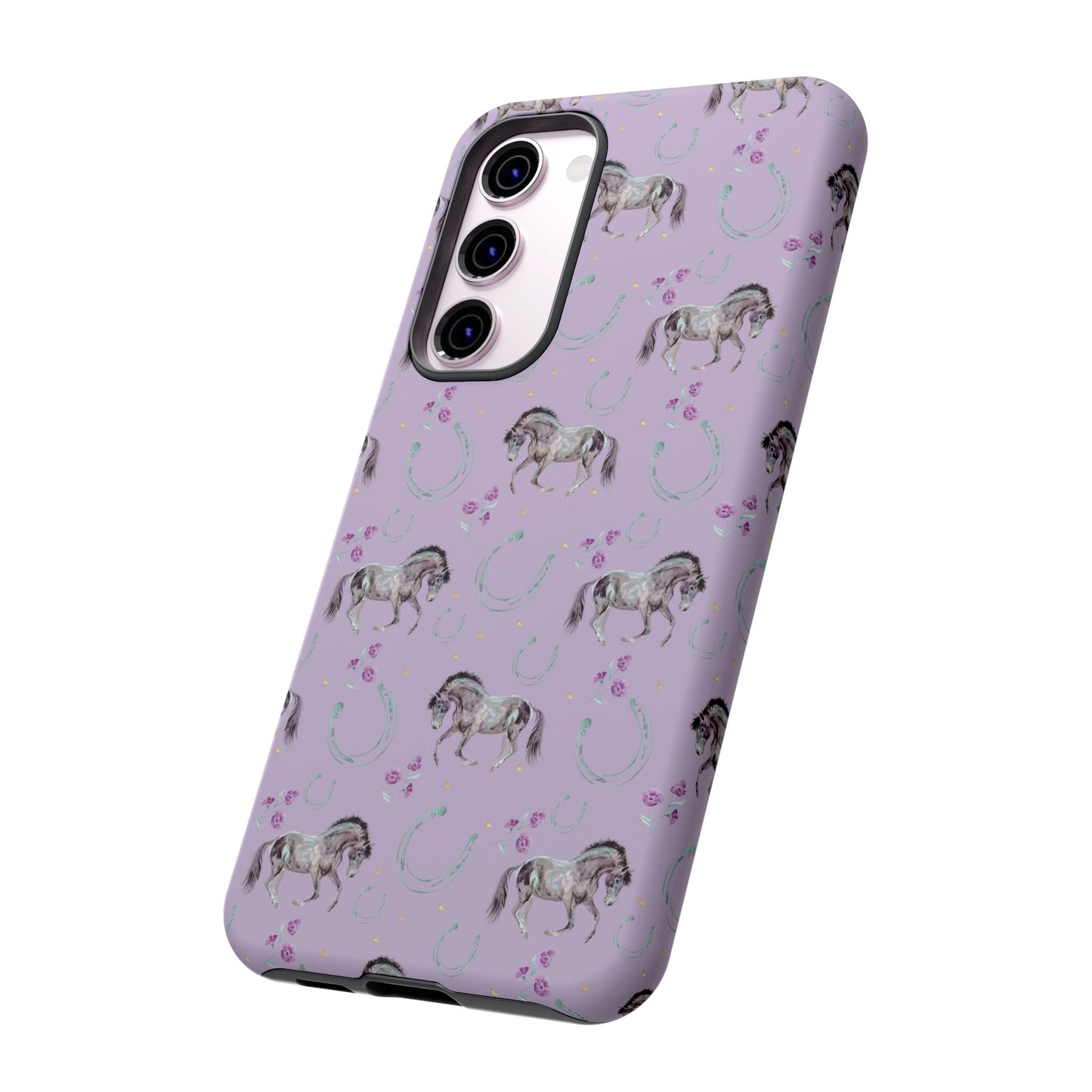 Lucky Mustangs in Lavender Tough Phone Case