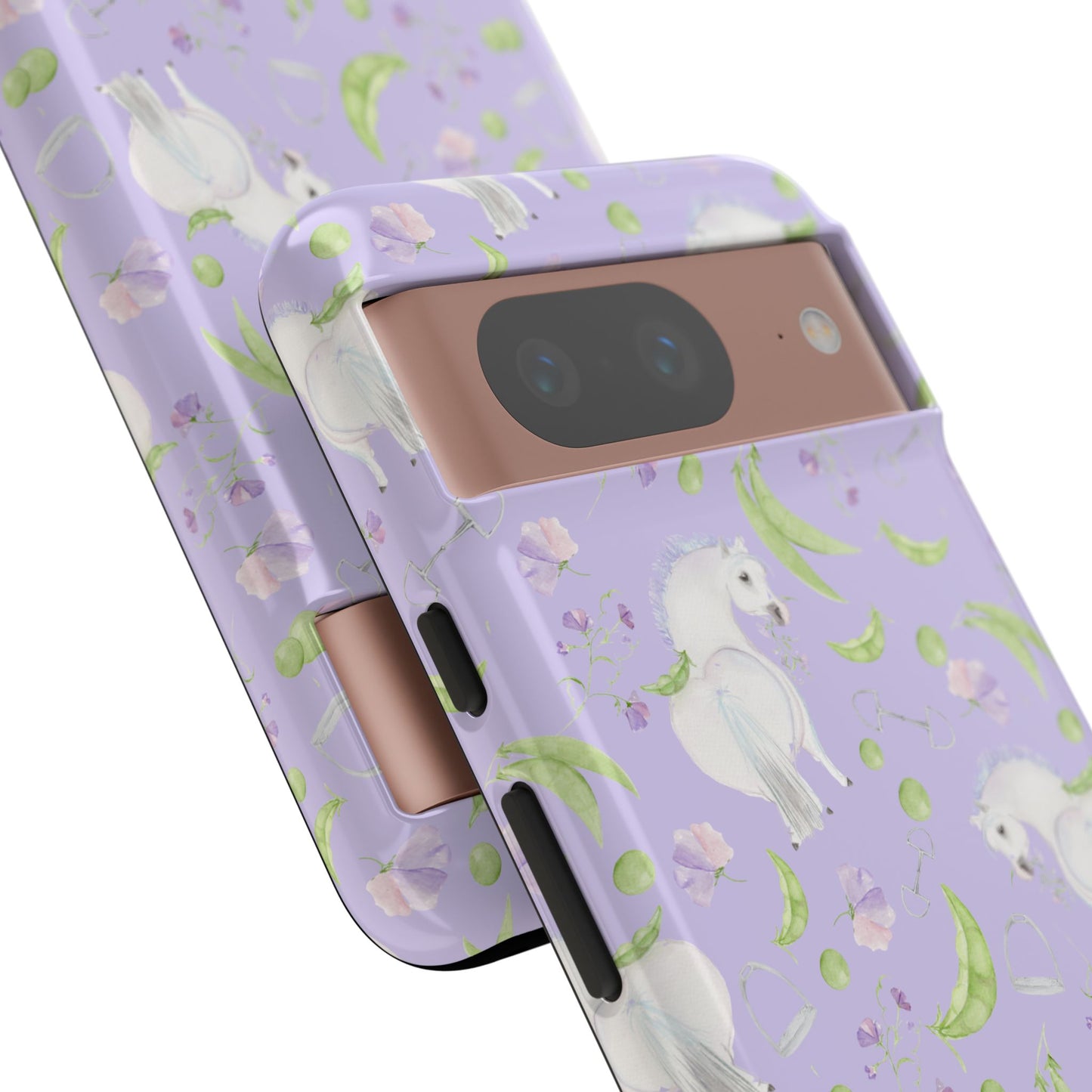 Adorable Pea Pod Lavendar   Tough Phone Cases