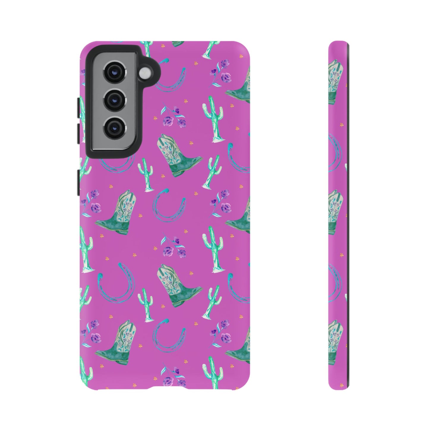 Lucky Boots in Pink Tough Phone Case