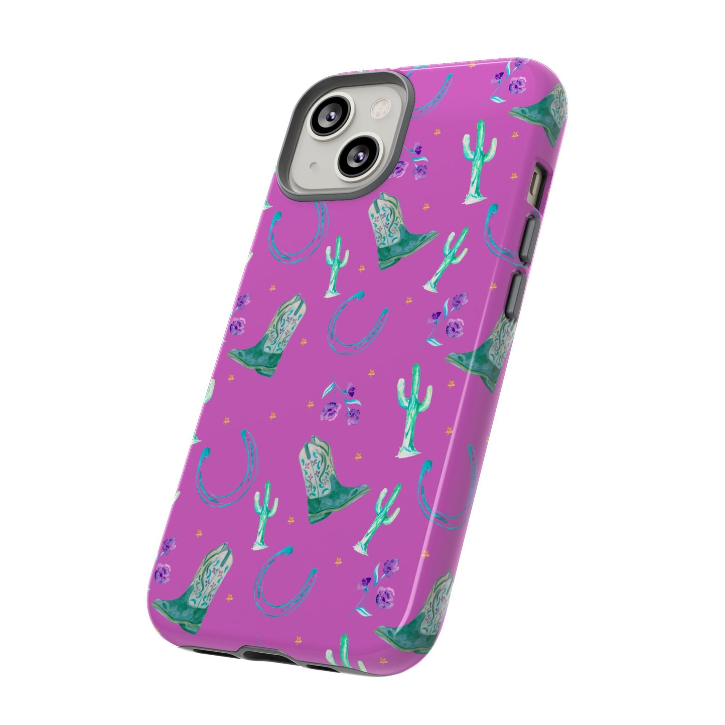 Lucky Boots in Pink Tough Phone Case