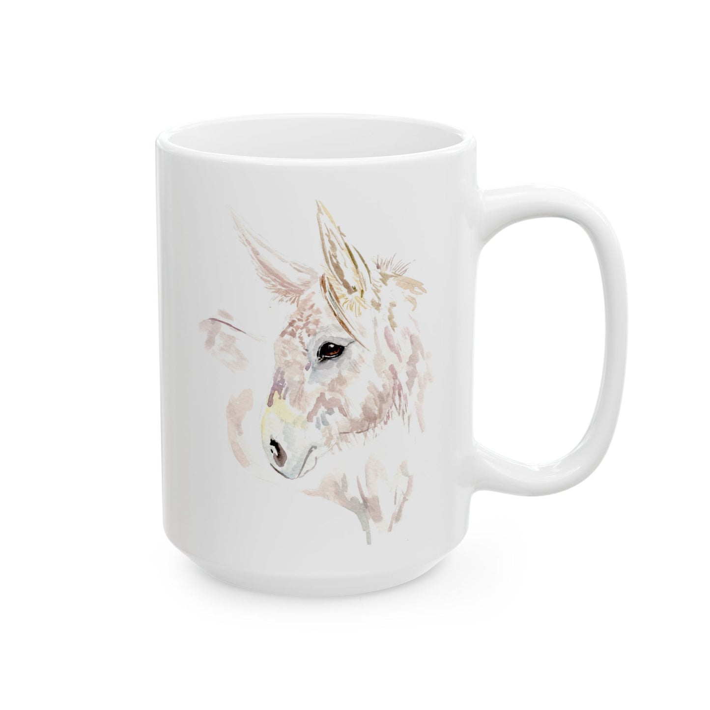 Expressive - watercolor Donkey-  Mug