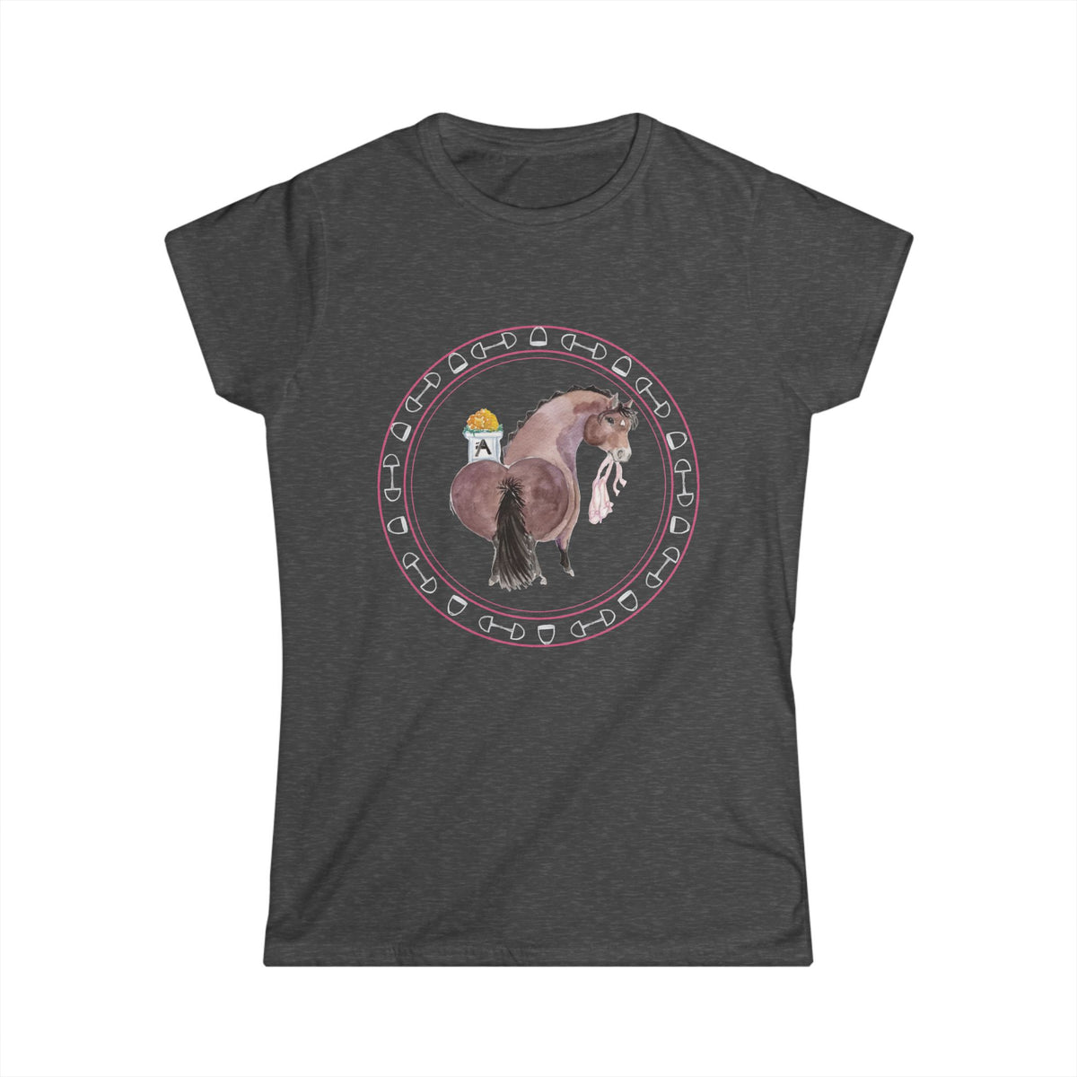 Women's Softstyle Tee-  Adorable Dressage