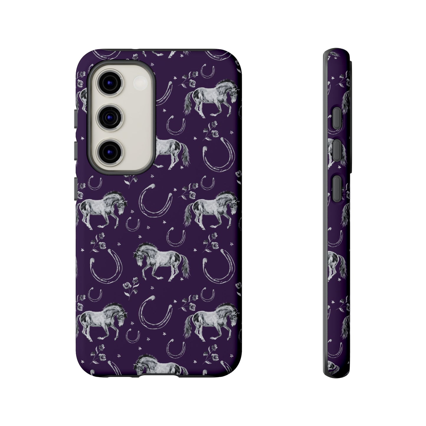 Lucky Mustang in Dark Purple Tough Phone Case