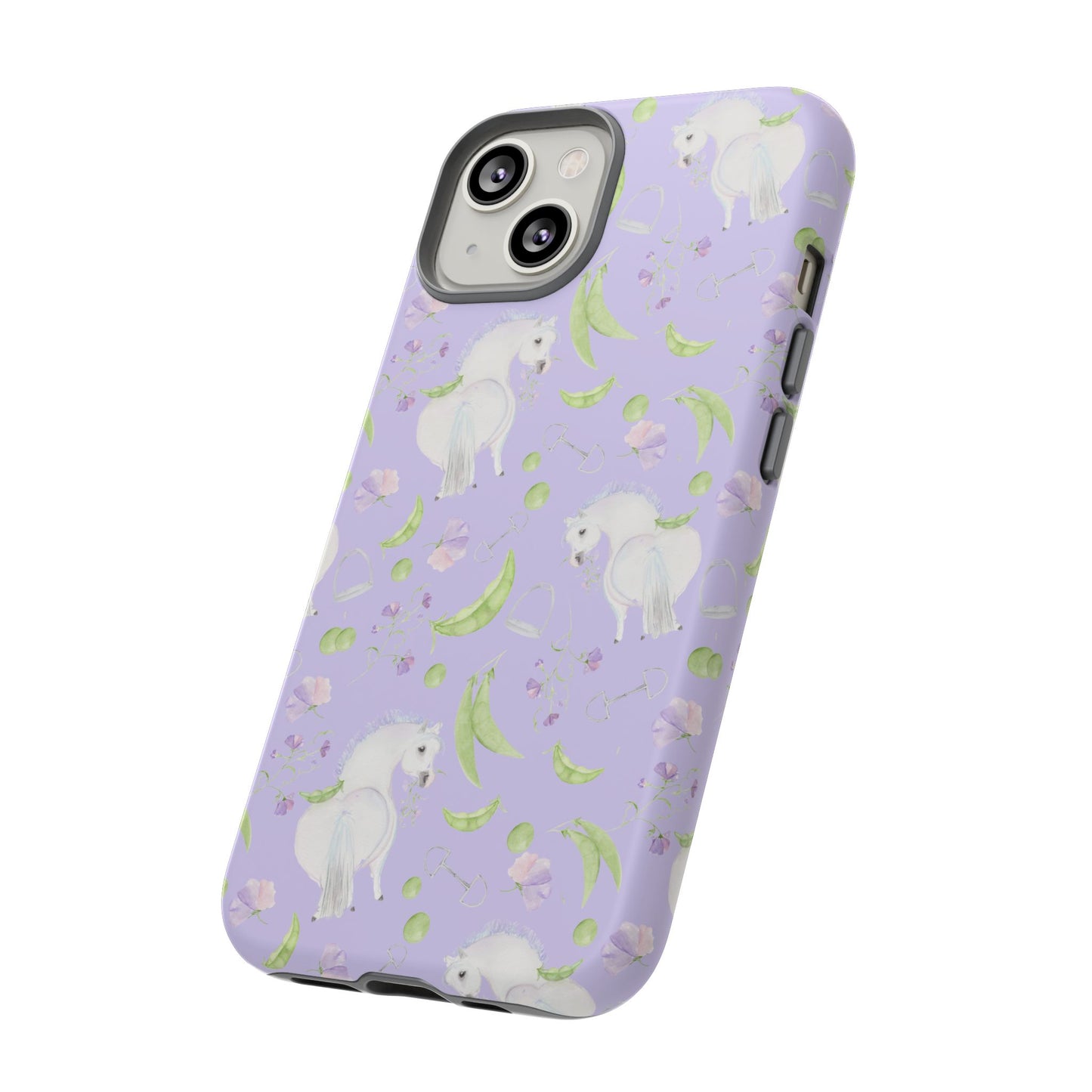 Adorable Pea Pod Lavendar   Tough Phone Cases