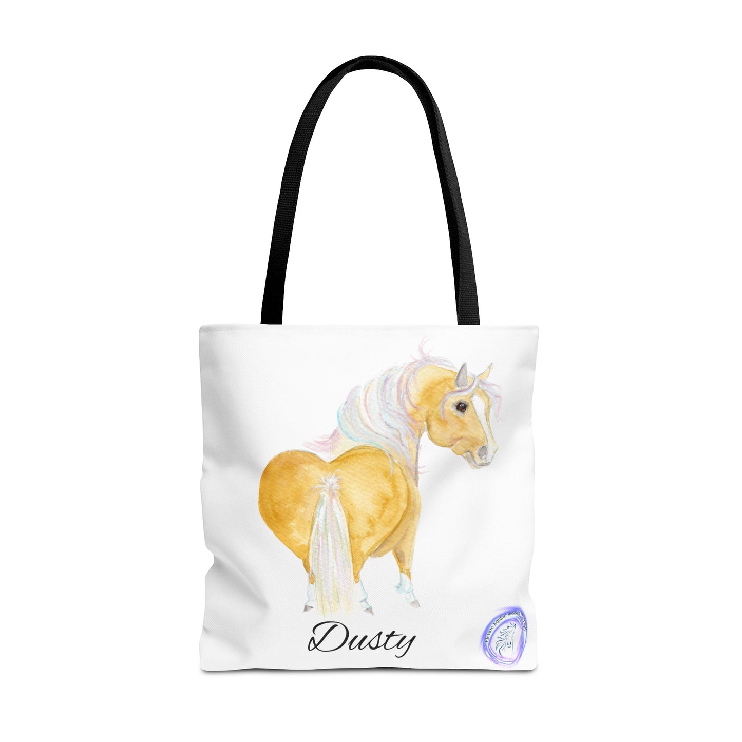 Adorable little Dusty Tote Bag - Whimsical Equestrian Design