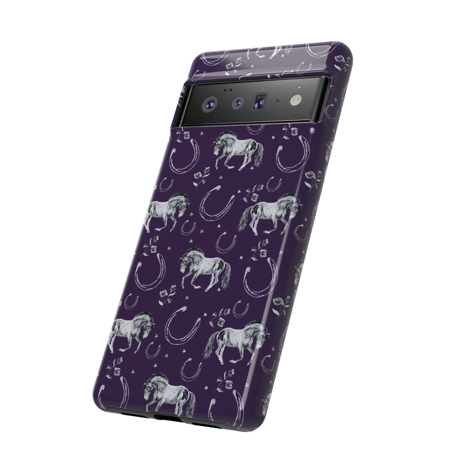 Lucky Mustang in Dark Purple Tough Phone Case