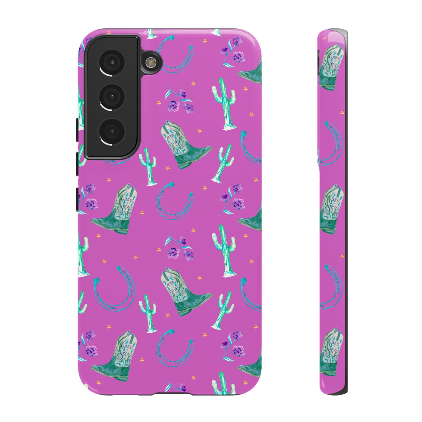 Lucky Boots in Pink Tough Phone Case