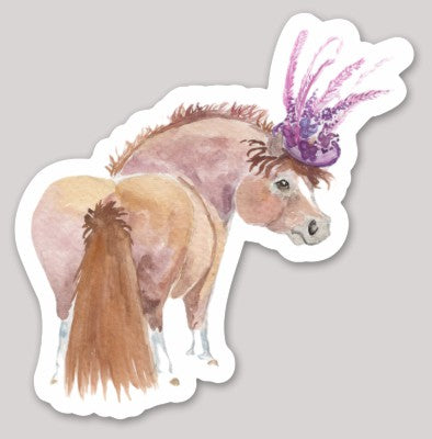 Adorable Chubby Ponies 3" Vinyl Stickers