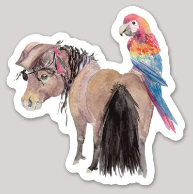 Adorable Chubby Ponies 3" Vinyl Stickers