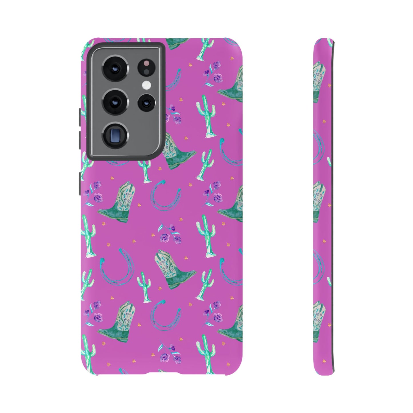 Lucky Boots in Pink Tough Phone Case